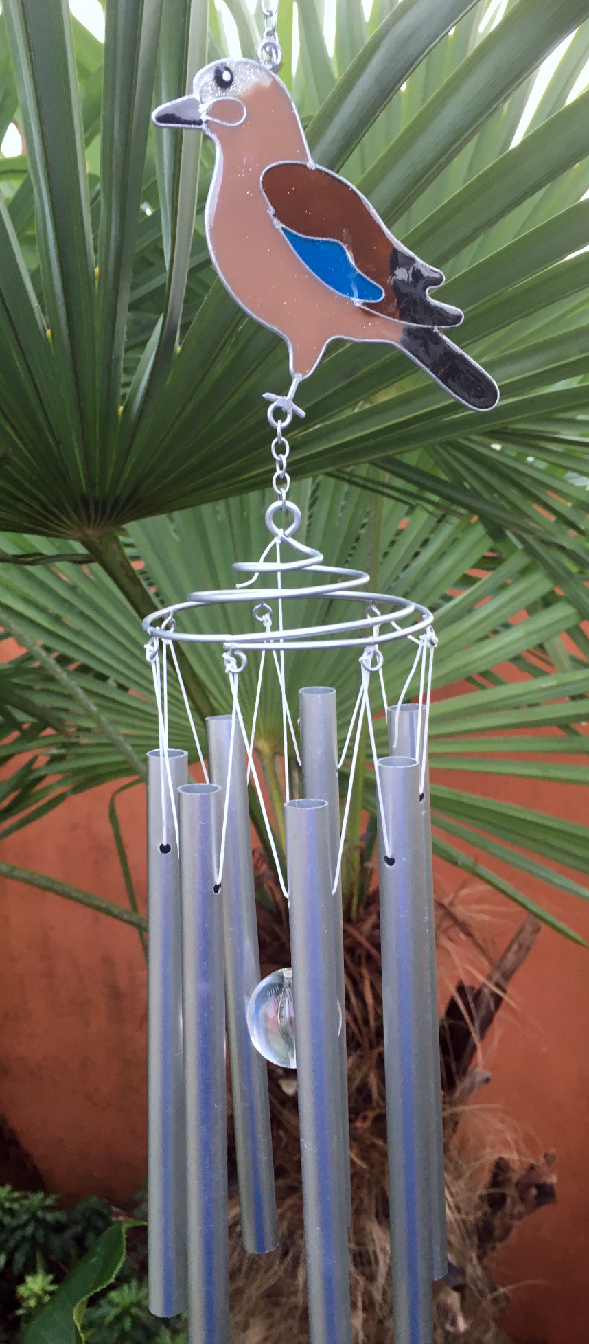 Large Metal & Glass Hanging Sun Catcher / Wind Chime Home Garden Decorations - Picture 11 of 94