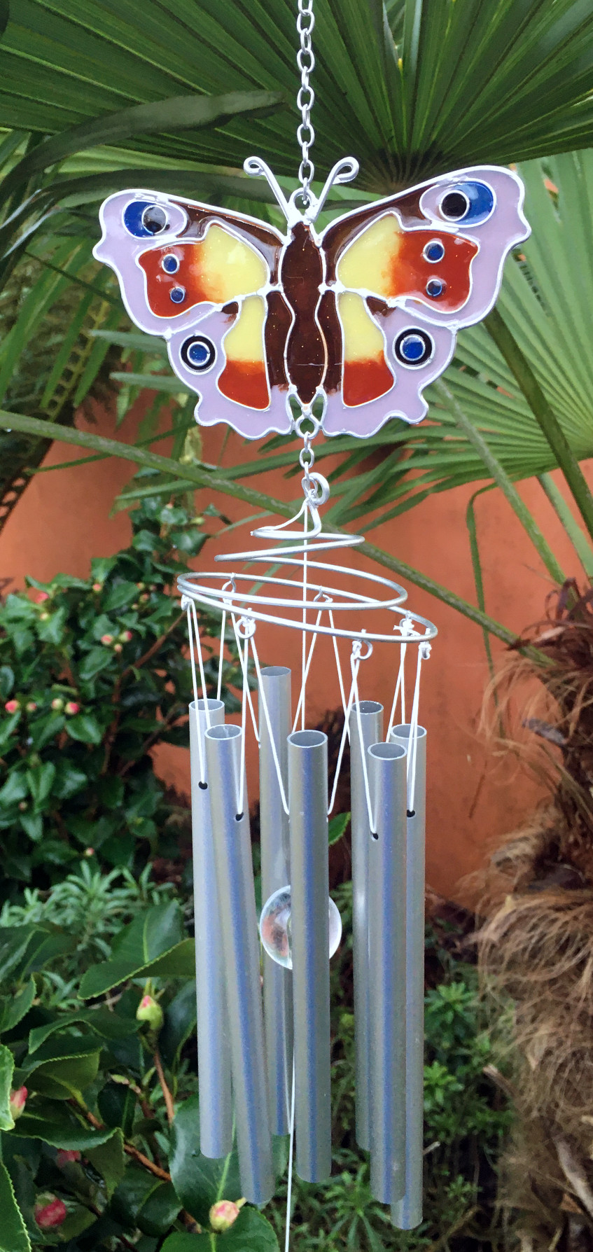 Large Metal & Glass Hanging Sun Catcher / Wind Chime Home Garden Decorations - Picture 9 of 94