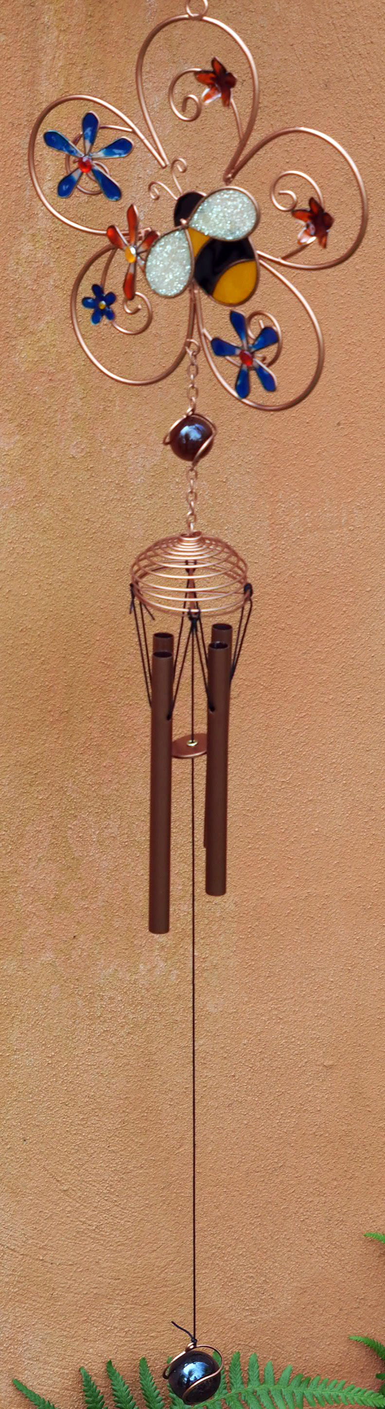 Large Metal & Glass Hanging Sun Catcher / Wind Chime Home Garden Decorations - Picture 80 of 94