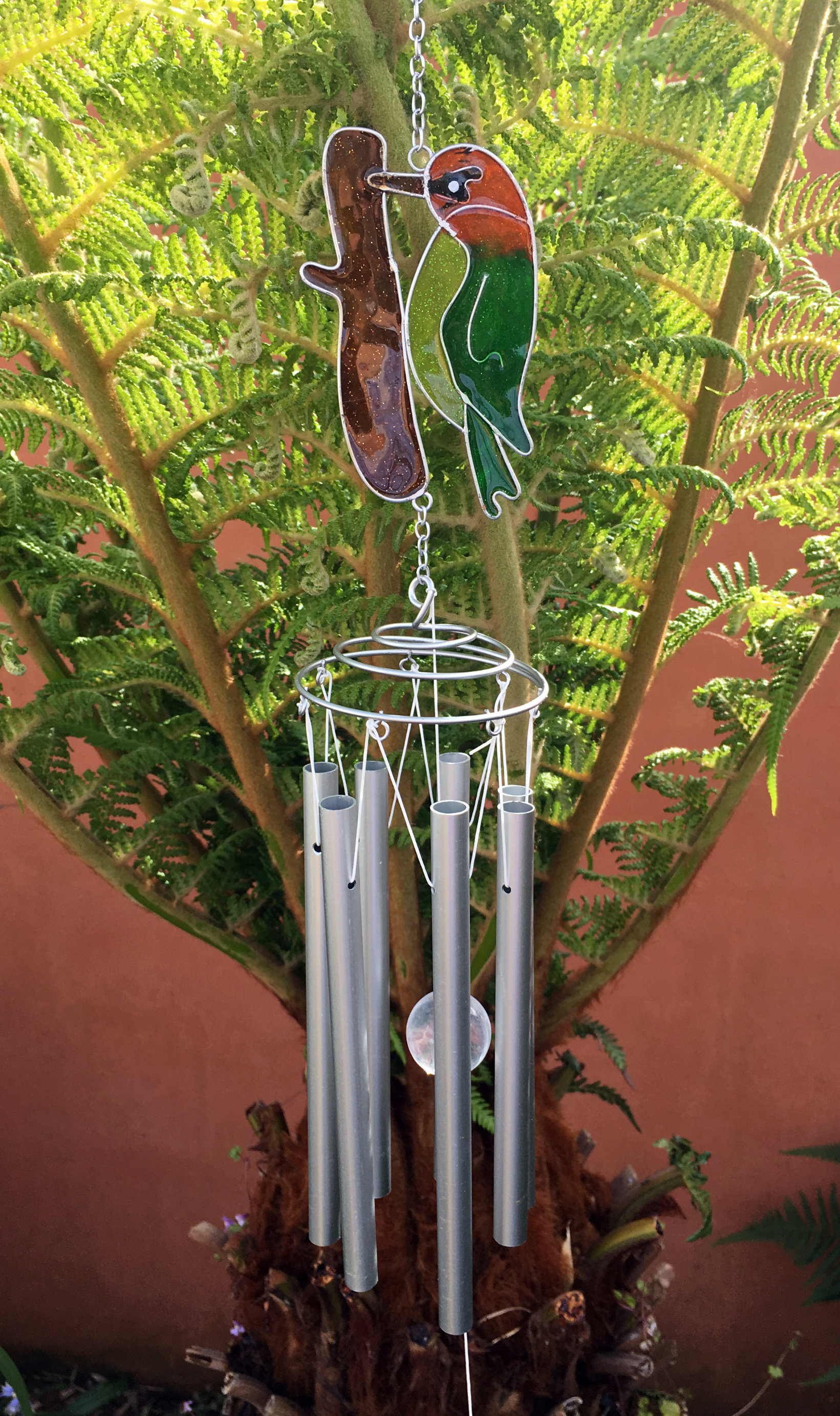 Large Metal & Glass Hanging Sun Catcher / Wind Chime Home Garden Decorations - Picture 51 of 94