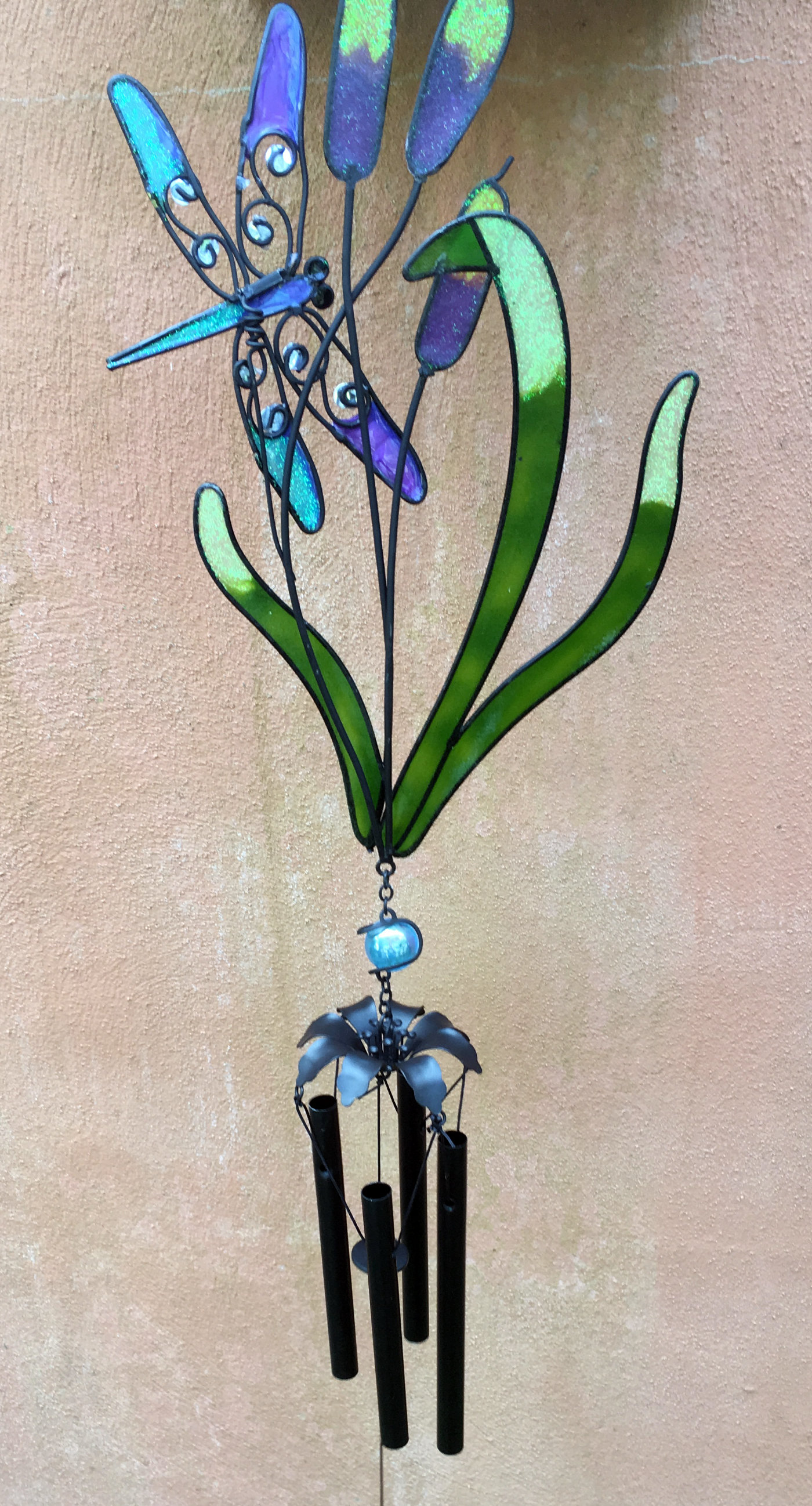 Large Metal & Glass Hanging Sun Catcher / Wind Chime Home Garden Decorations - Picture 69 of 94