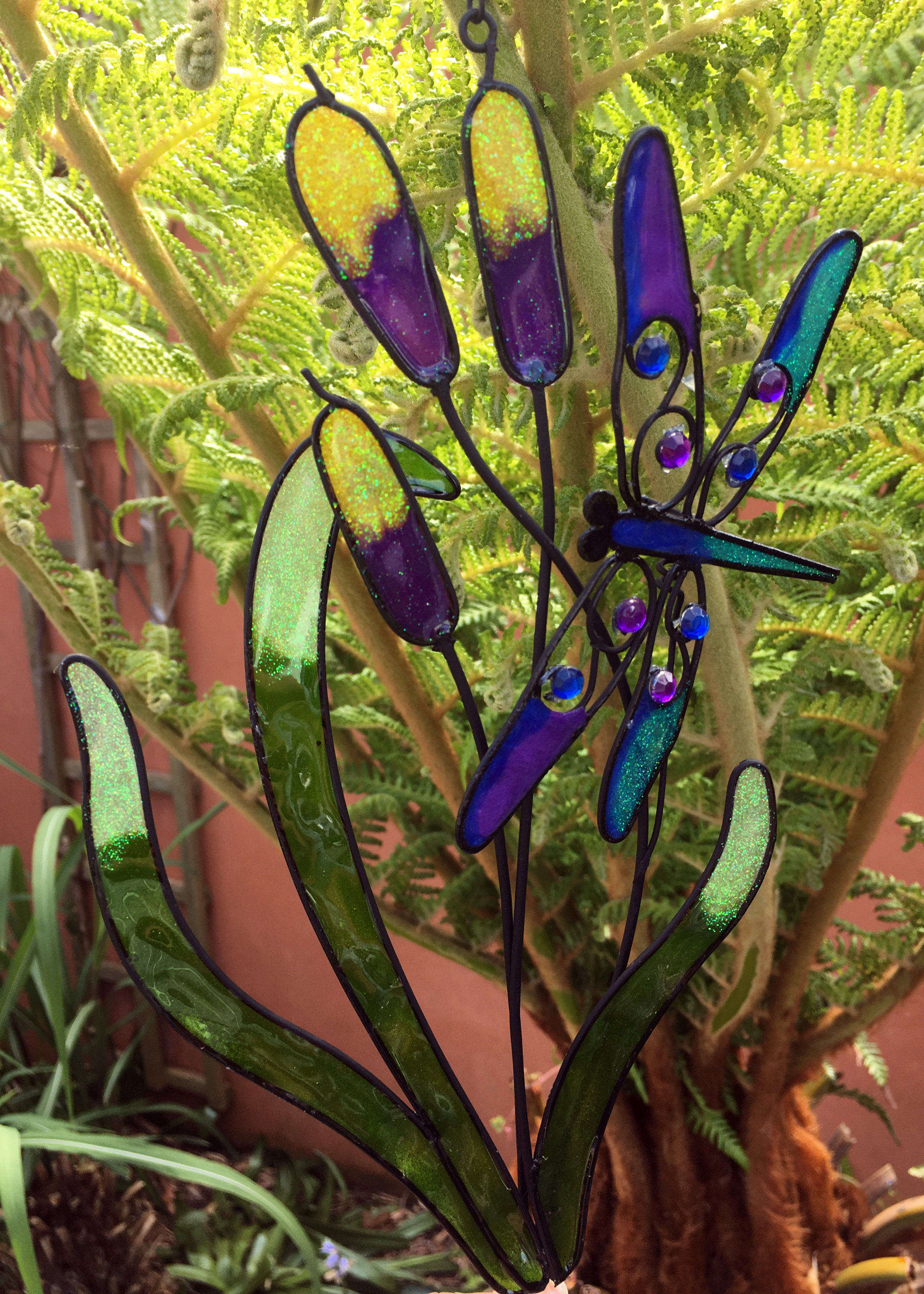 Large Metal & Glass Hanging Sun Catcher / Wind Chime Home Garden Decorations - Picture 68 of 94