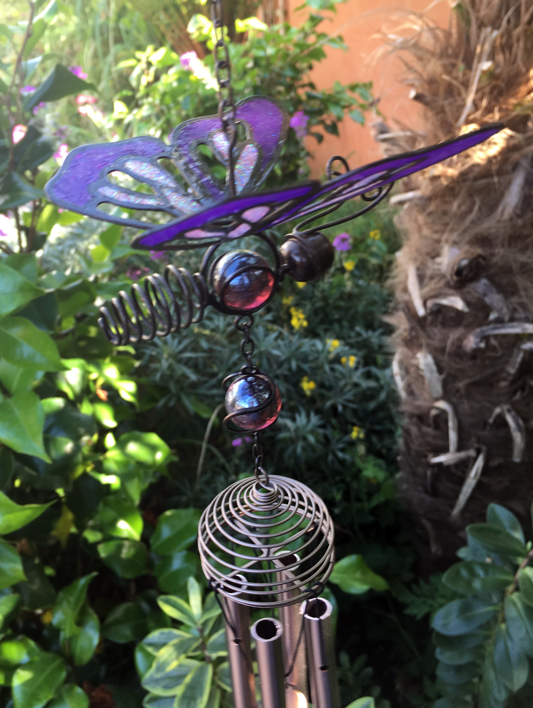 Large Metal & Glass Hanging Sun Catcher / Wind Chime Home Garden Decorations - Picture 91 of 94