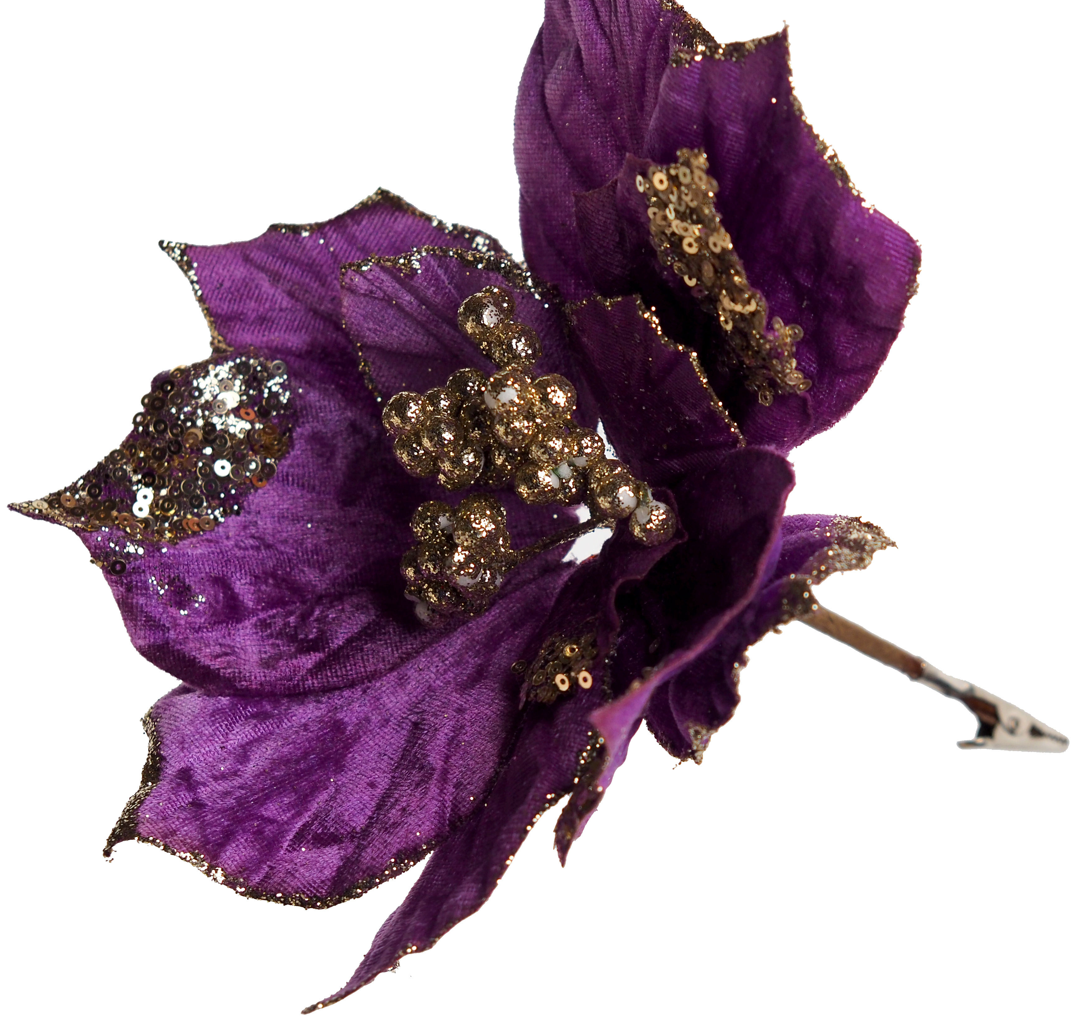 Purple Gold Flowers I