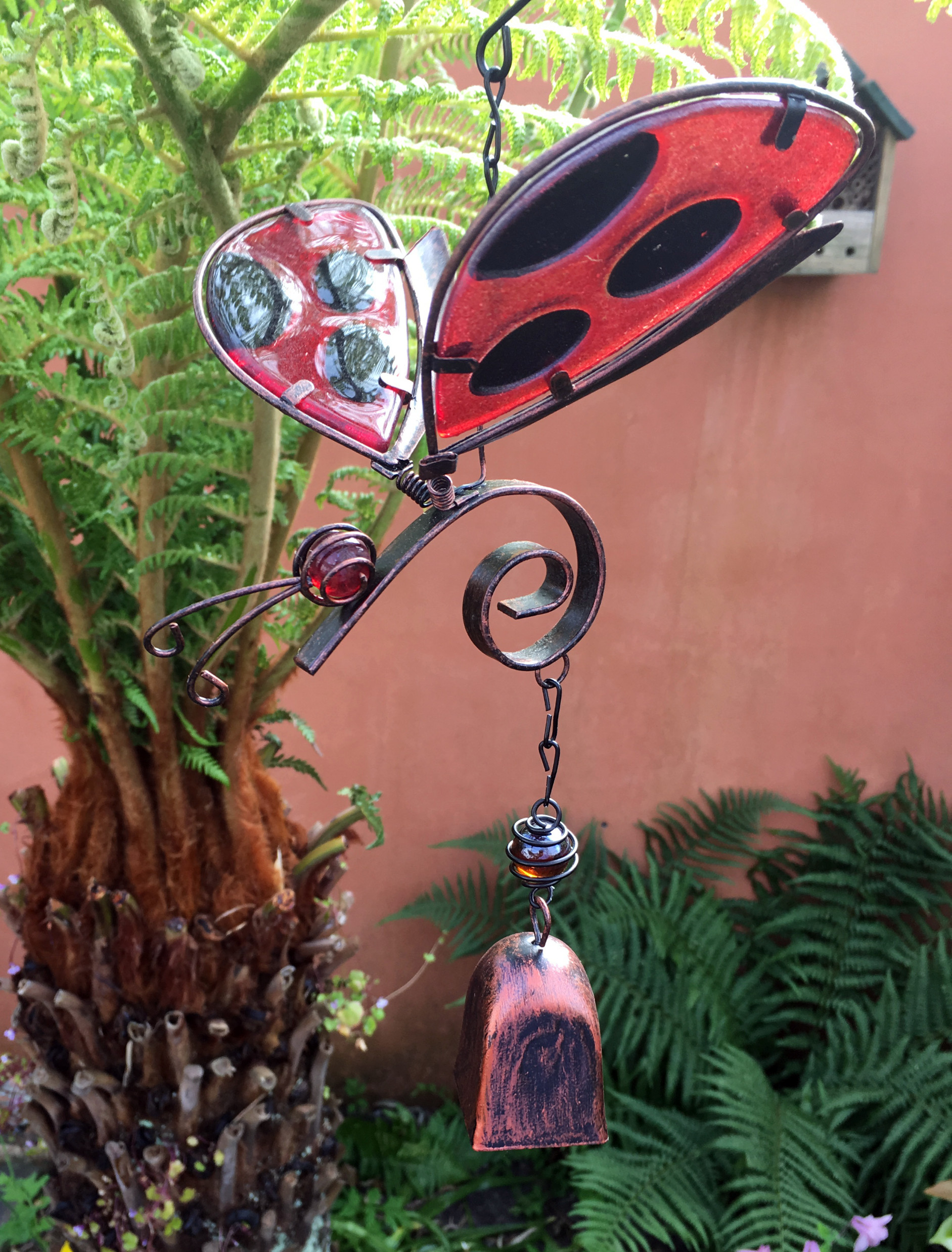 Large Metal & Glass Hanging Sun Catcher / Wind Chime Home Garden Decorations - Picture 43 of 94