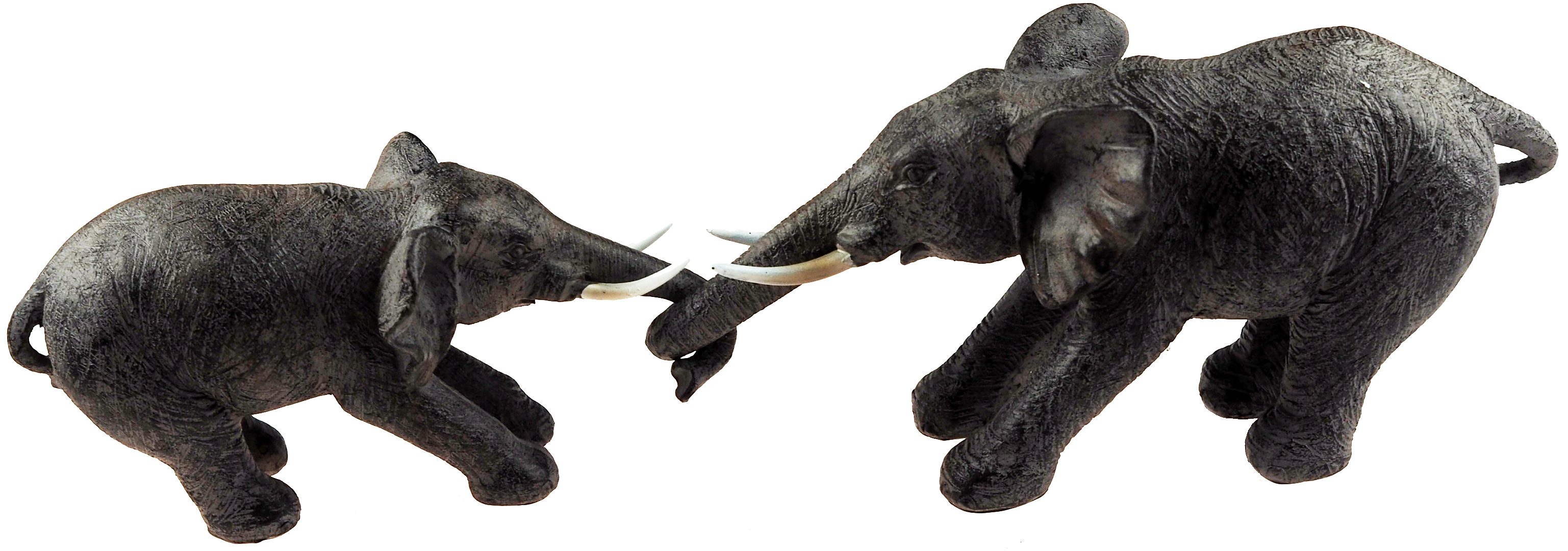 mother and baby elephant ornament