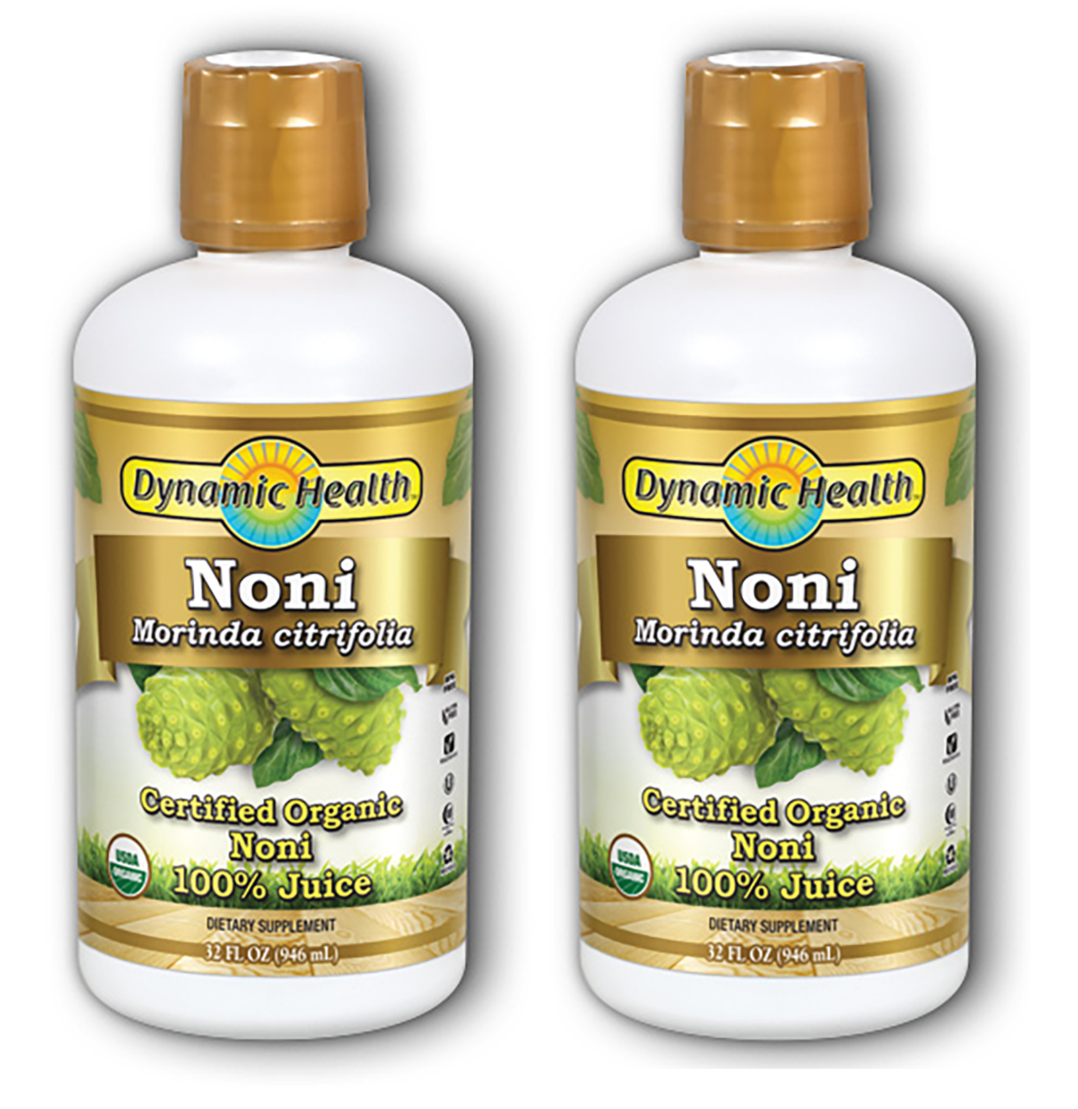 Dynamic Health Organic Pure Noni Juice Morinda Citrifolia 32oz 946ml