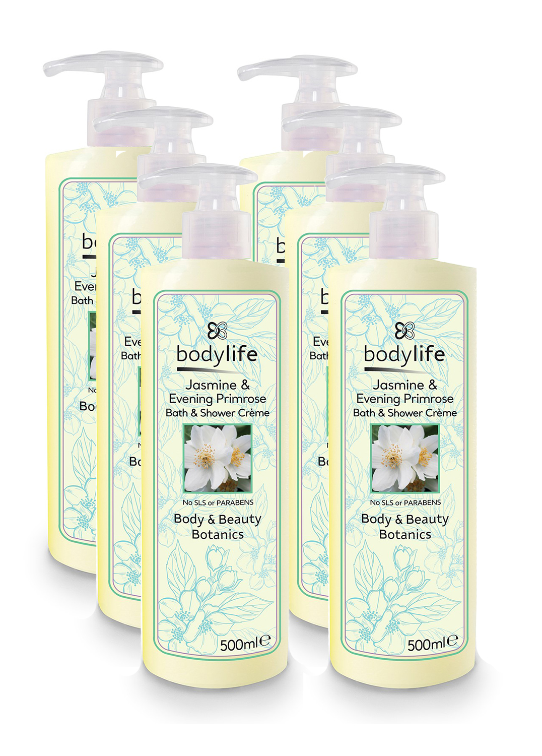 Bodylife Skincare Gel & Body Wash Aloe Vera, Jasmine, Vitamin C, Propolis 6 Pack