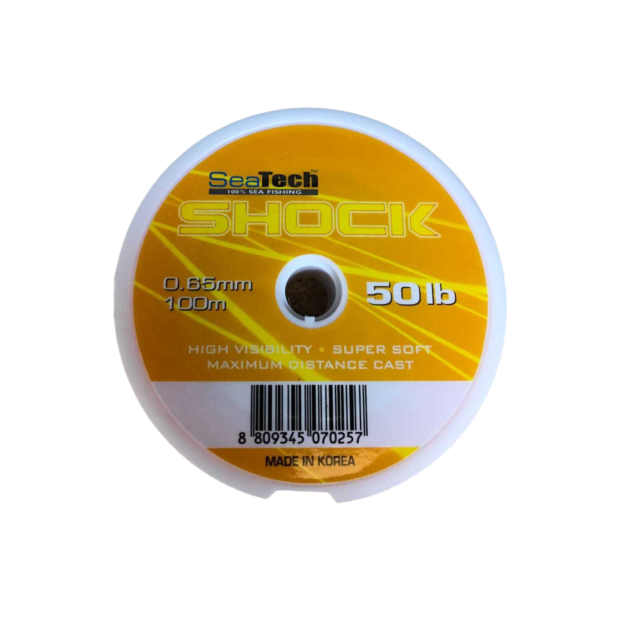 Seatech Sea Fishing Shock Leader Line Orange and Clear Available 