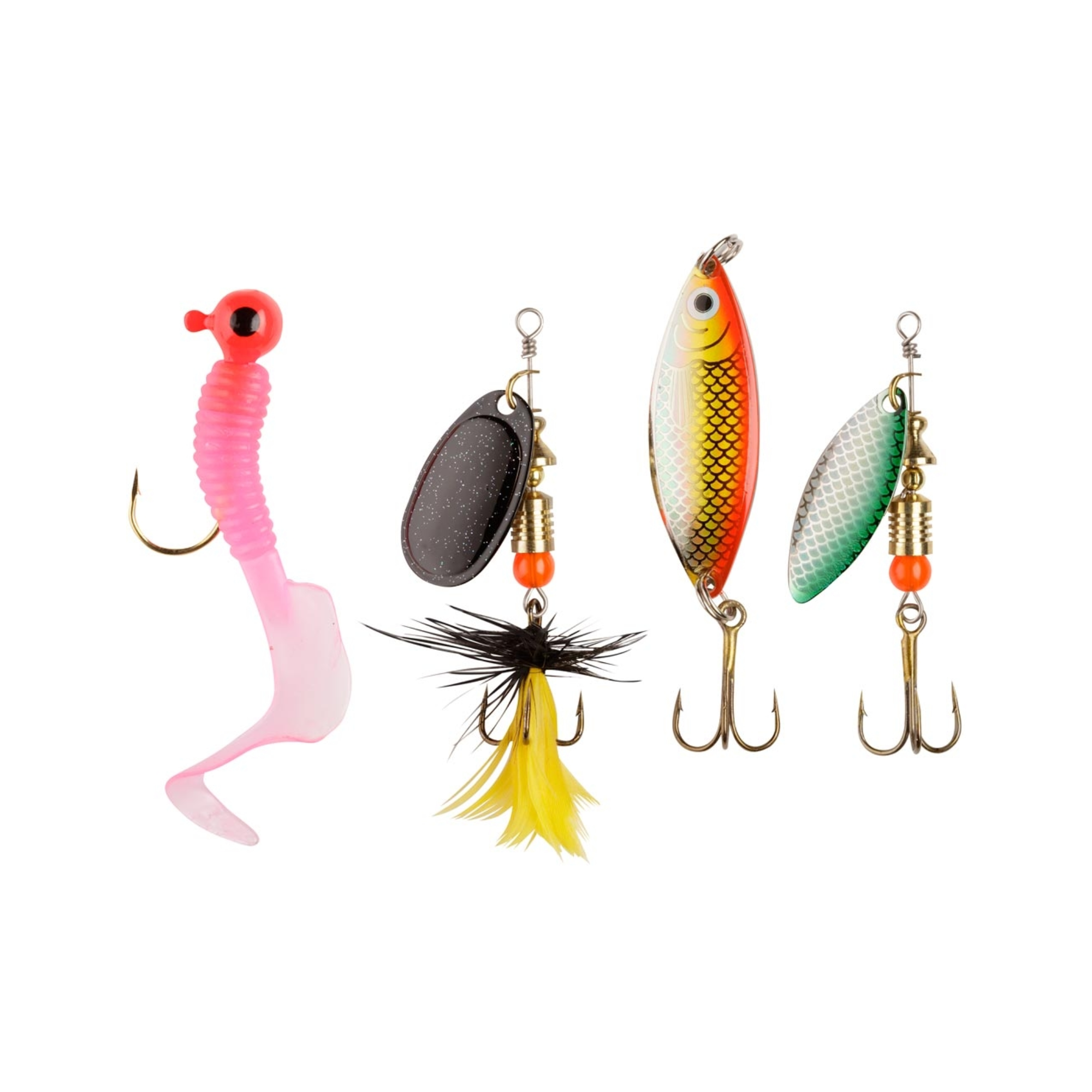 Abu Garcia Pike Lure Kit Assorted Colours 4 Pack 1115260 for sale