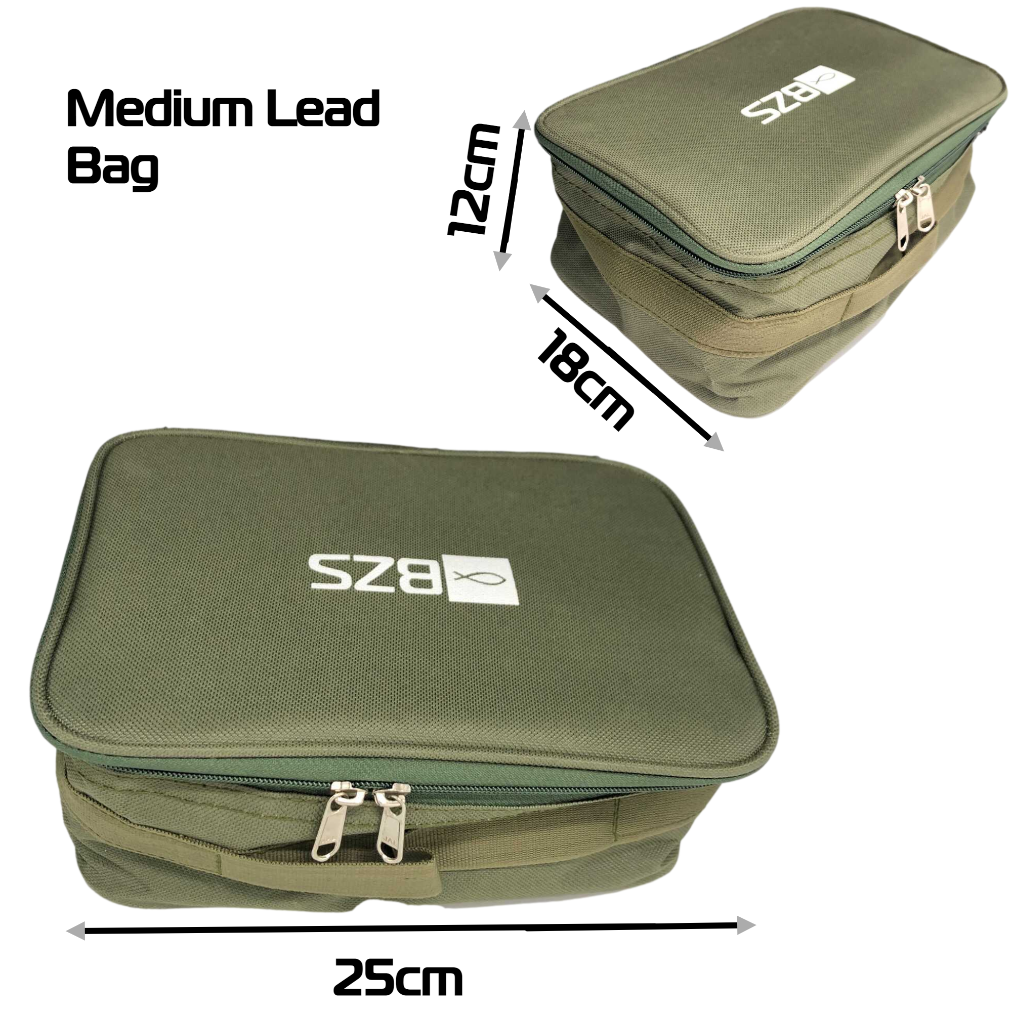 BZS Lead Bag Carp Fishing Tackle Padded Pouch for Accessories