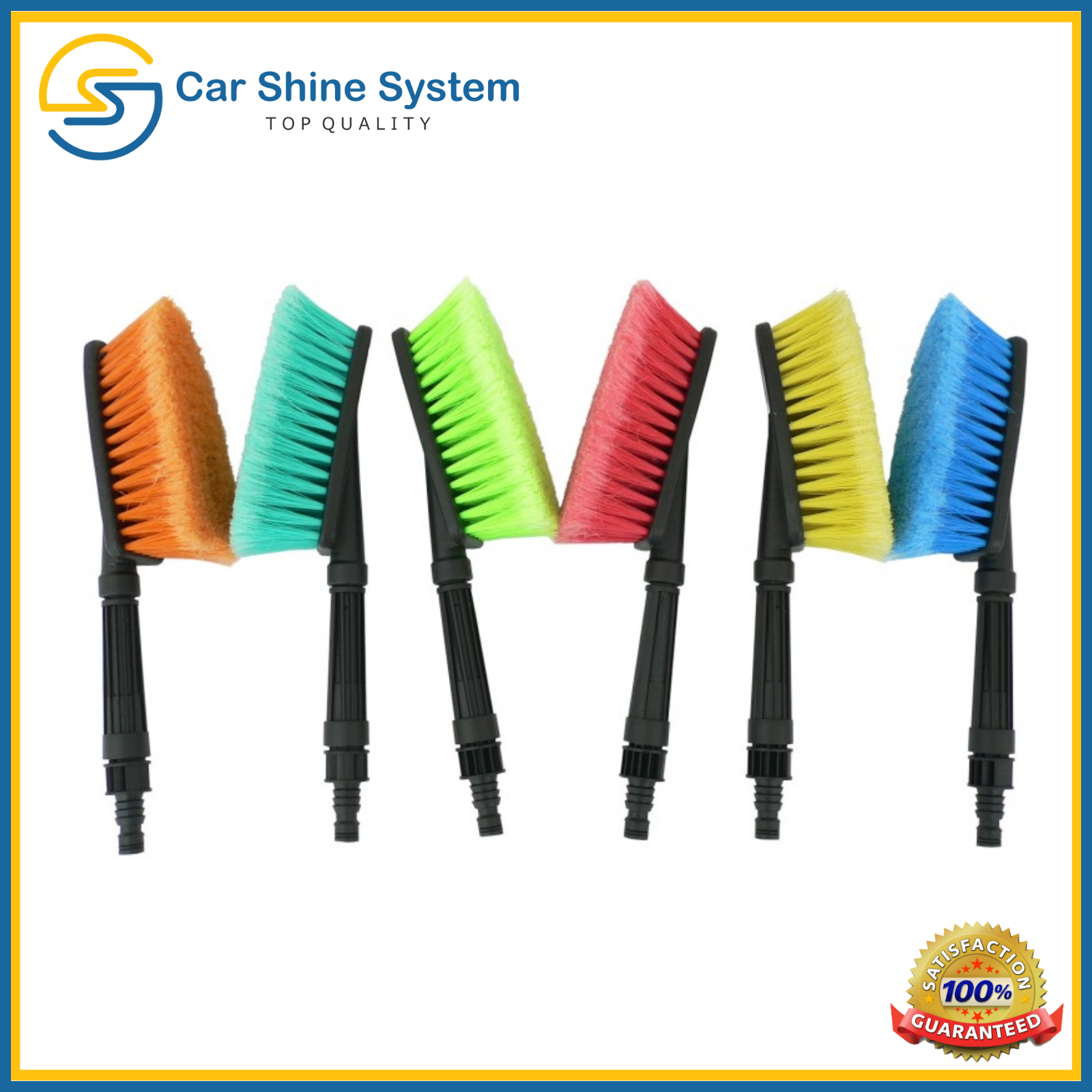 Car Body Wash Brush Cleaner Hose Attachment Water Fed Extra Soft