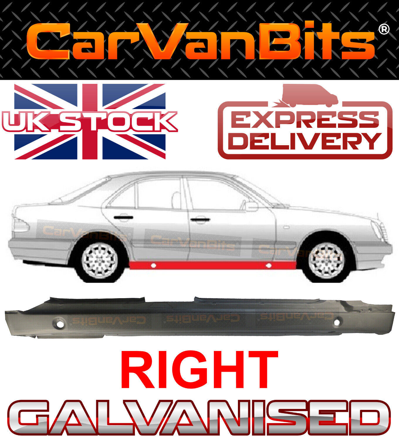 FOR MERCEDES E-CLASS W210 E210 95-03 FULL SILL REPAIR BODY RUST PANEL RIGHT
