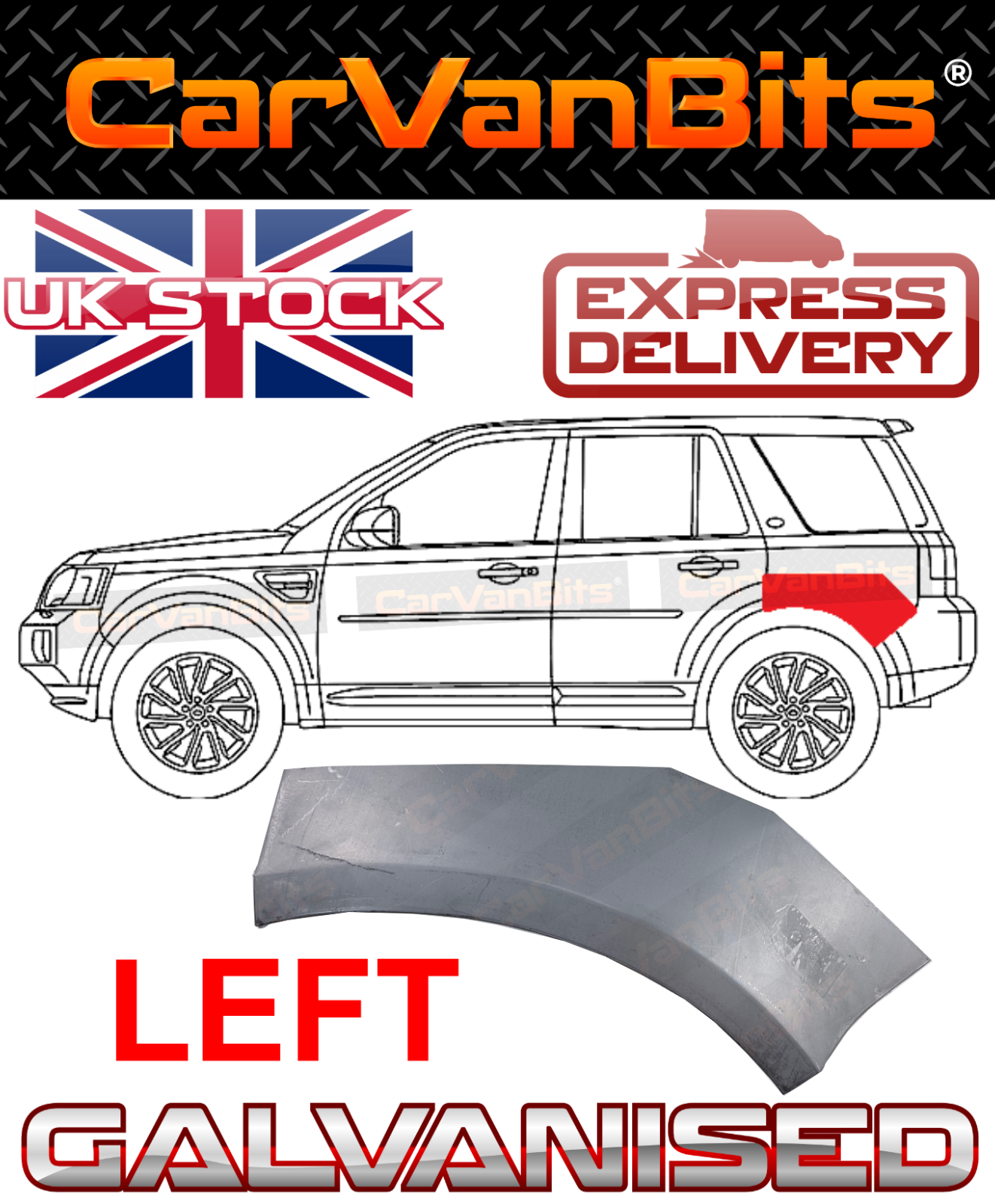 FOR LAND ROVER FREELANDER FA 2006-2014 REAR WHEEL ARCH REPAIR SILL PANEL LEFT