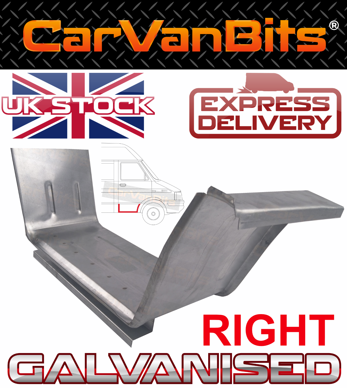 FOR IVECO DAILY 78-98 FRONT DOORSTEP SILL REPAIR BODY RUST PANEL RIGHT