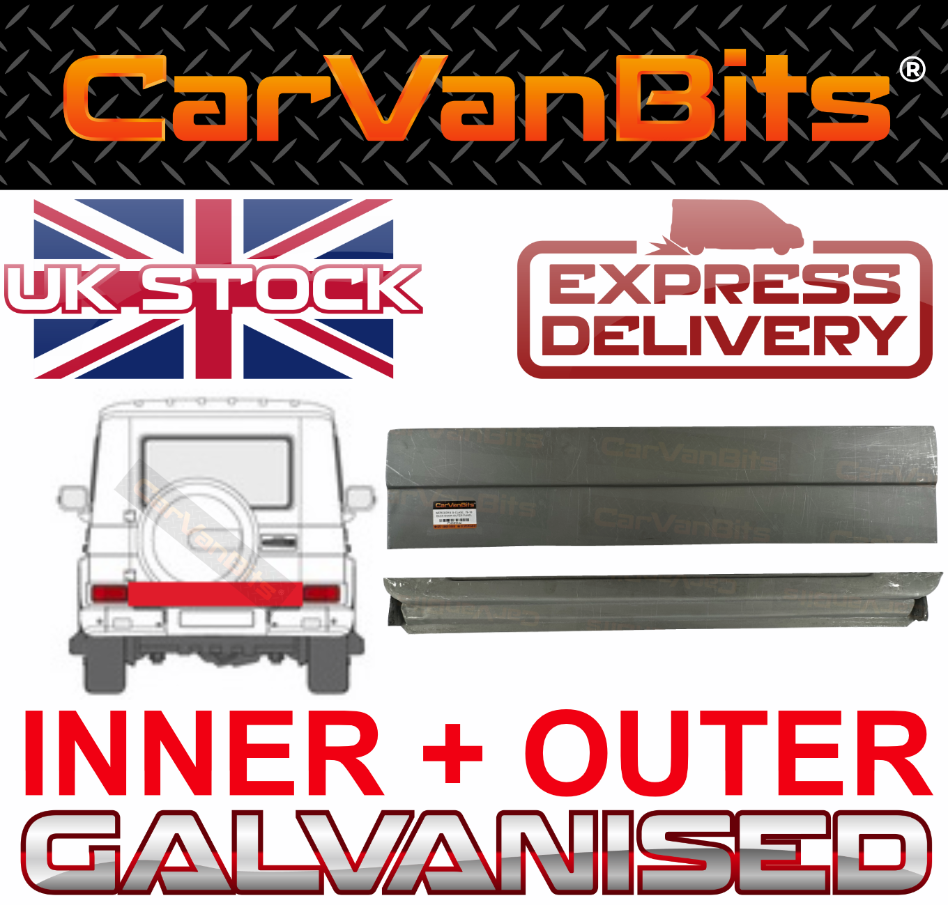 FOR MERCEDES G CLASS W460 W461 W463 79- REAR DOOR INNER /OUTER REPAIR BODY PANEL