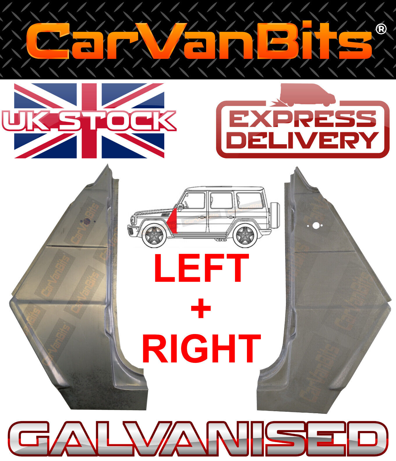 FOR MERCEDES G CLASS W460 W461 W463 79- FRONT WING FENDER REPAIR BODY PANEL PAIR
