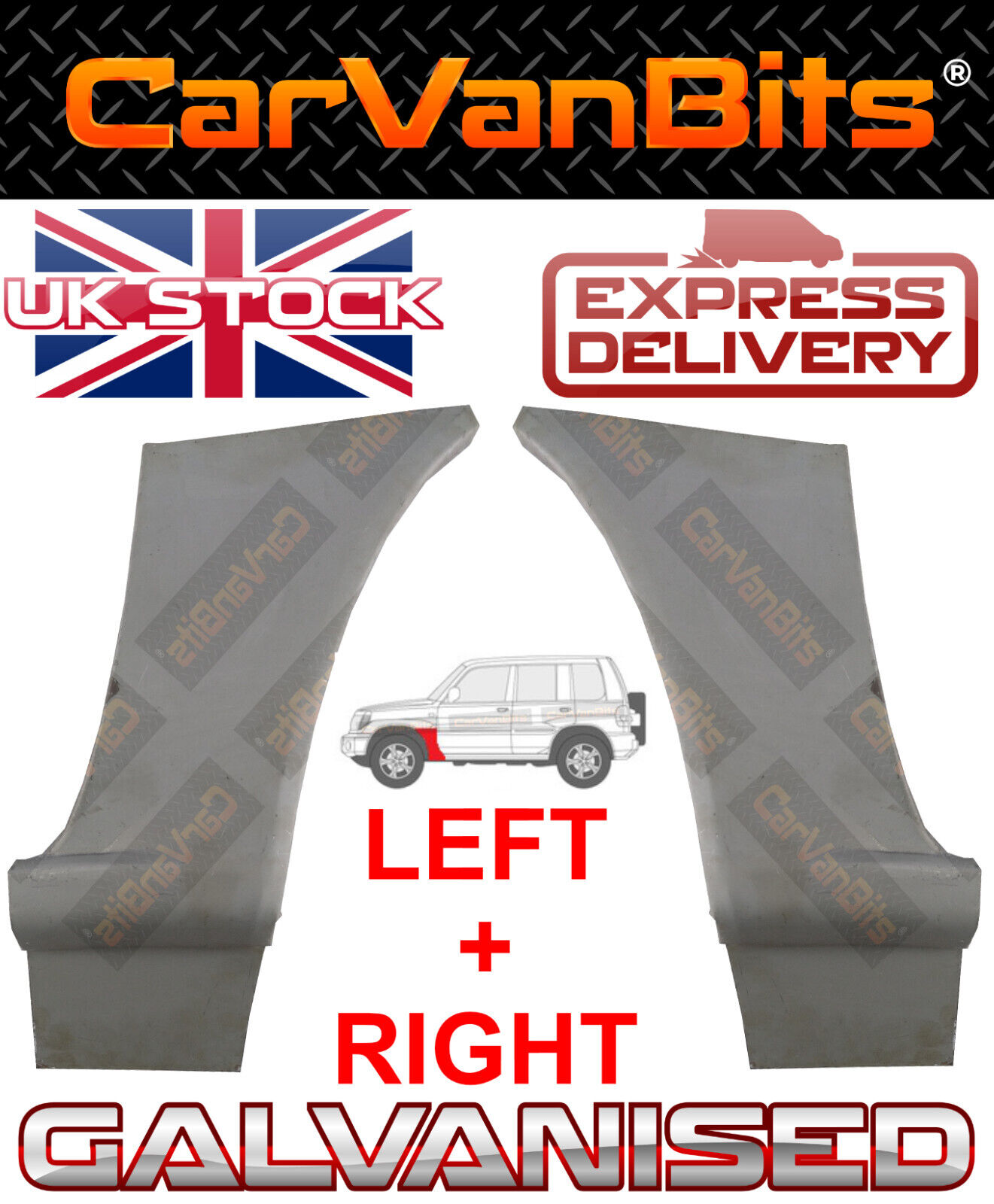 FOR MITSUBISHI PAJERO PININ SHOGUN 98-07 FRONT WING WHEEL ARCH REPAIR BODY PANEL