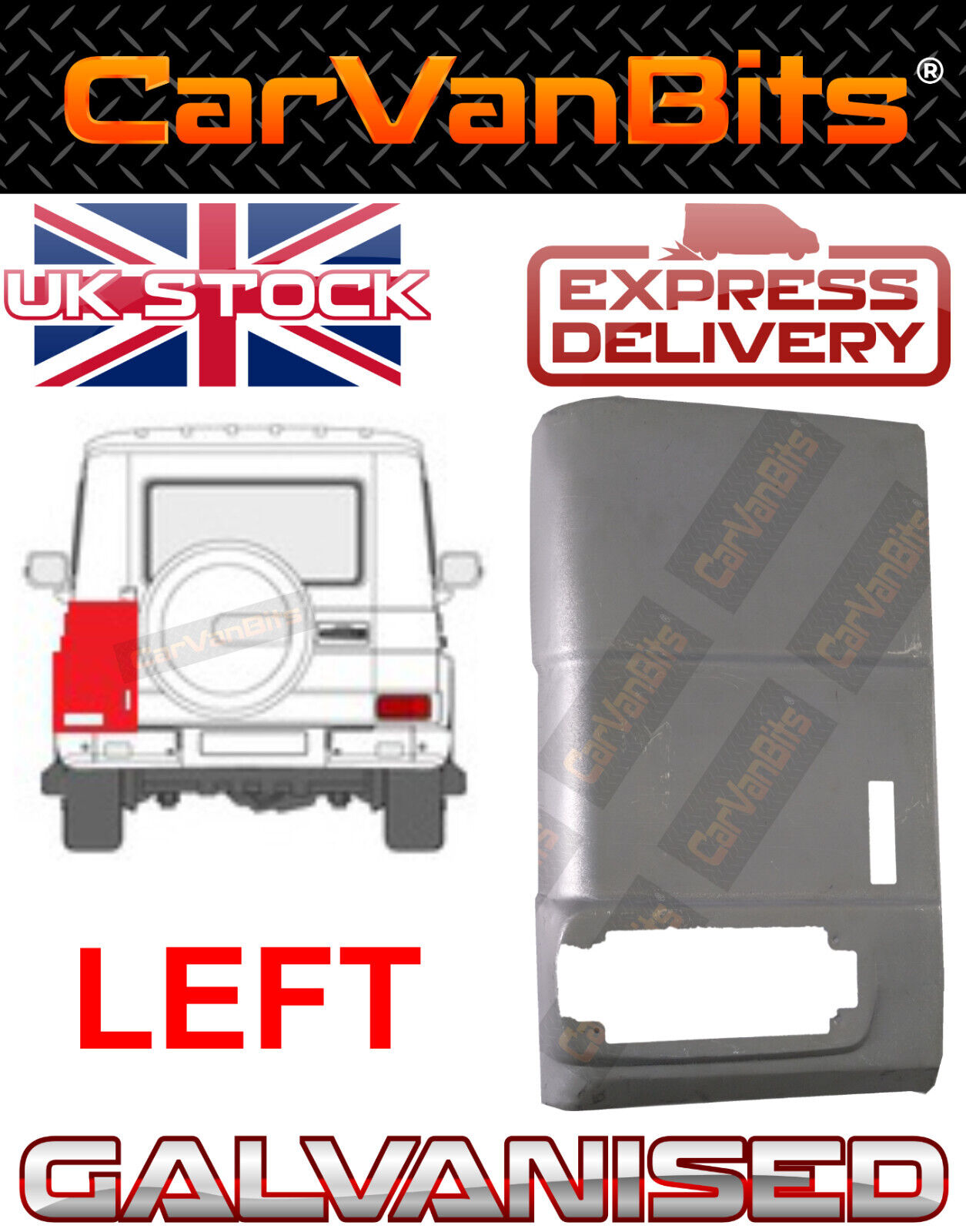FOR MERCEDES G CLASS W460 W461 W463 79- REAR CORNER REPAIR BODY FUEL CUP PANEL L