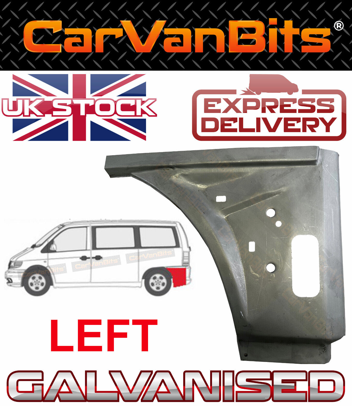 FOR MERCEDES VITO W638 96-03 BEHIND REAR WHEEL ARCH REPAIR SILL BODY SIDE PANEL