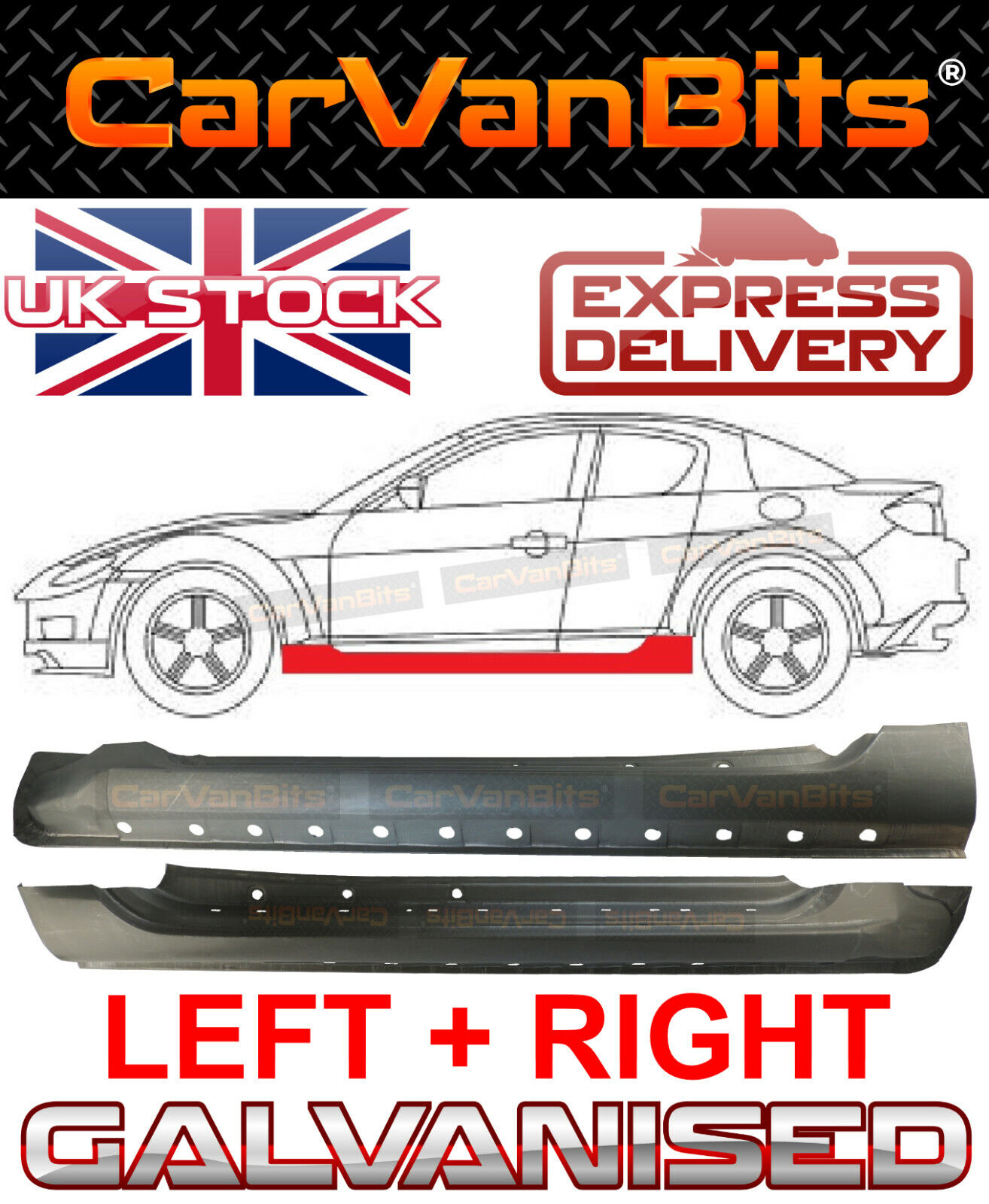 FOR MAZDA RX8 RX-8 03-12 FULL SILL REPAIR BODY RUST PANEL LOWER