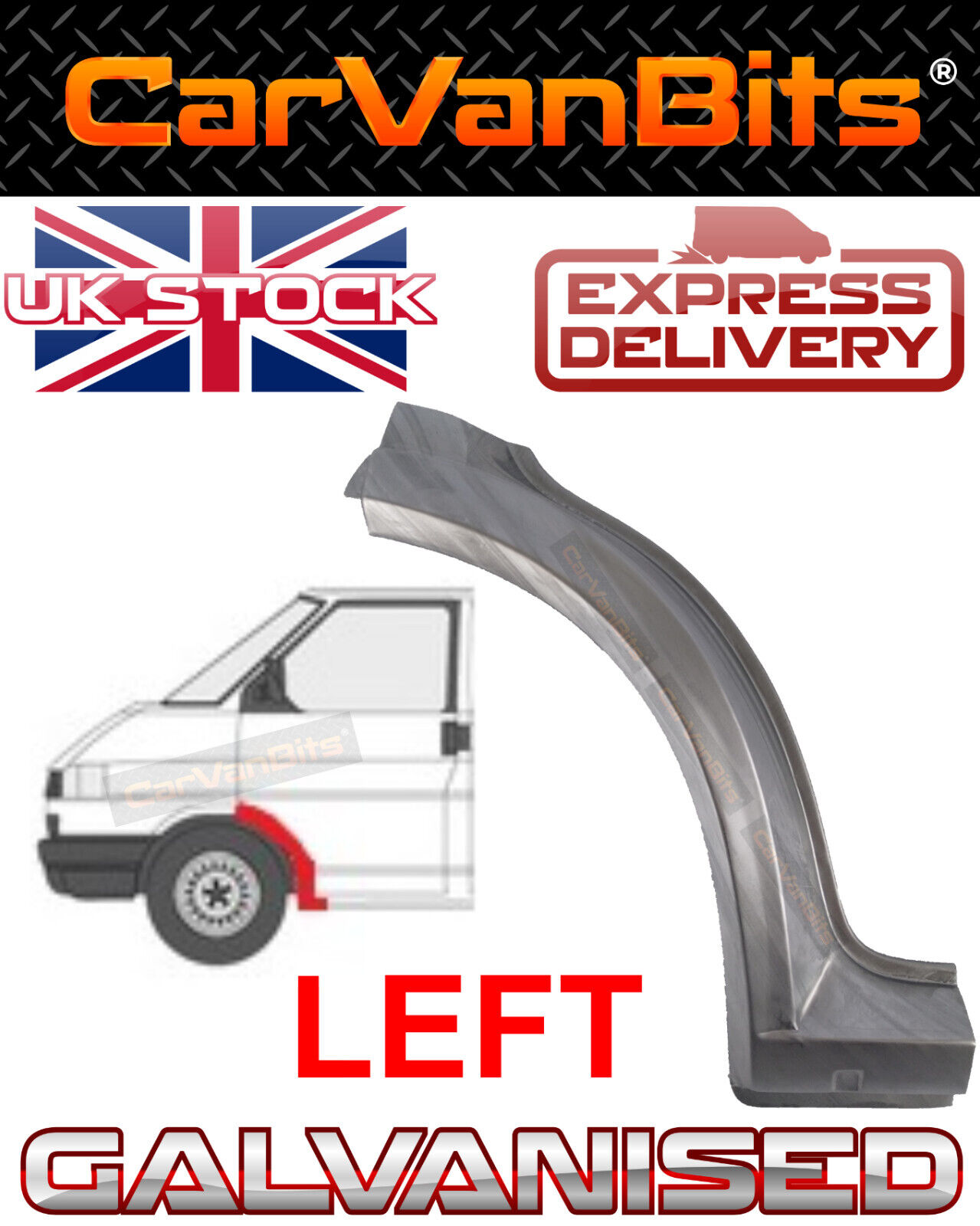 FOR VW TRANSPORTER T4 90-03 FRONT WHEEL ARCH REPAIR PANEL SILL OUTER LEFT 