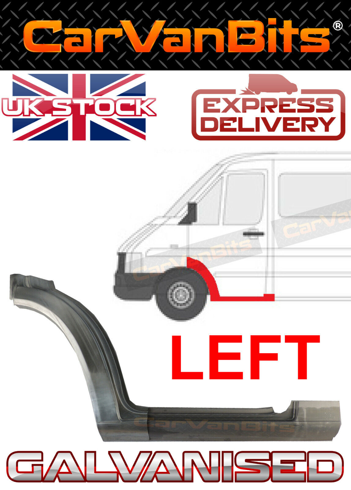 FOR MERCEDES SPRINTER VW LT 95-06 FRONT DOOR SILL WHEEL ARCH REPAIR PANEL LEFT