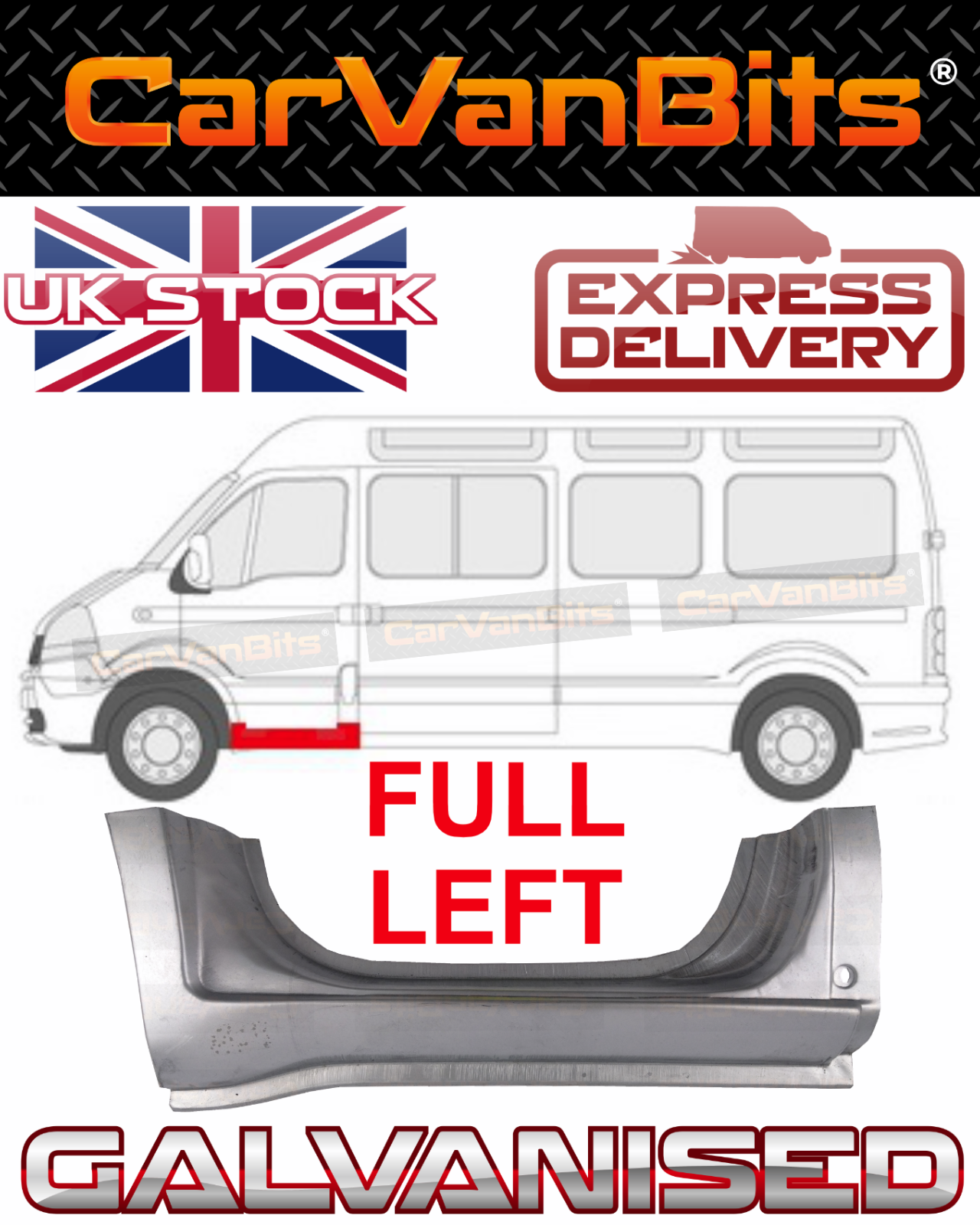 FOR MASTER INTERSTAR VAUXHALL MOVANO 98-14 FULL UNDER FRONT DOOR REPAIR PANEL NS