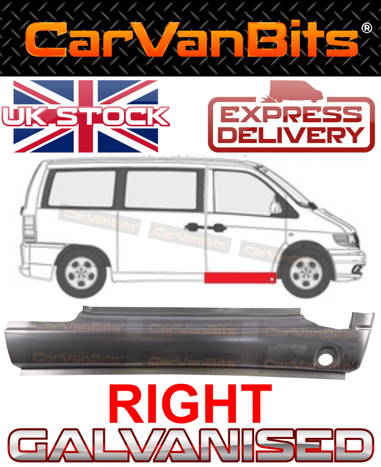 FOR MERCEDES VITO 638 W638 96-03 UNDER FRONT DOOR REPAIR BODY SILL PANEL RIGHT