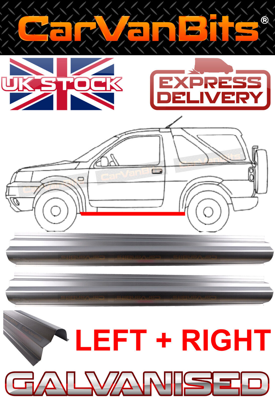 FOR LAND ROVER FREELANDER LN 3/5 DOOR 97-06 SILL REPAIR UPPER BODY PANEL PAIR