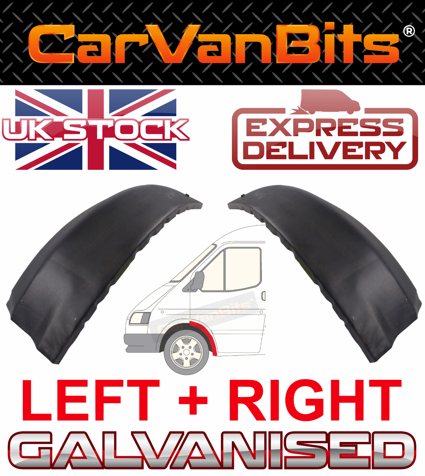 FOR FORD TRANSIT MK4 MK5 91-00 FRONT INNER WHEEL ARCH REPAIR BODY PANEL SILL X2