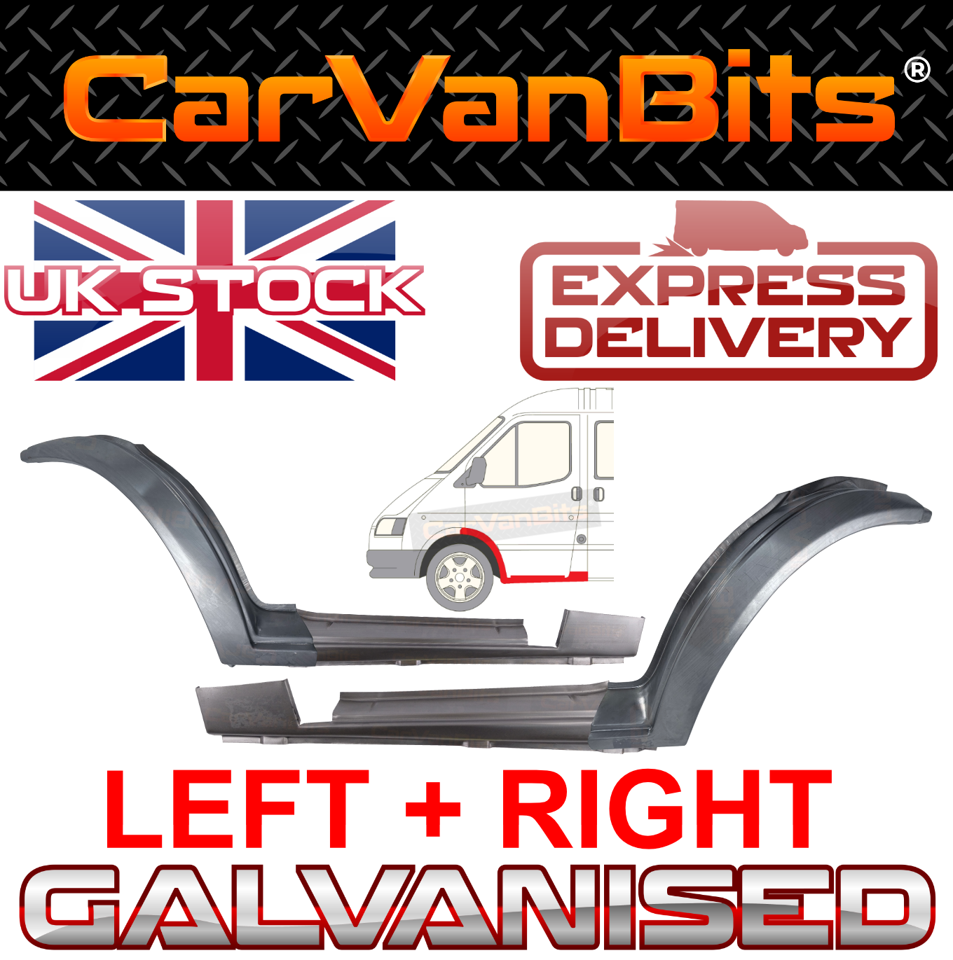 FOR FORD TRANSIT MK4 MK5 91-00 FRONT DOOR DOORSTEP WHEEL ARCH REPAIR PANEL SILL