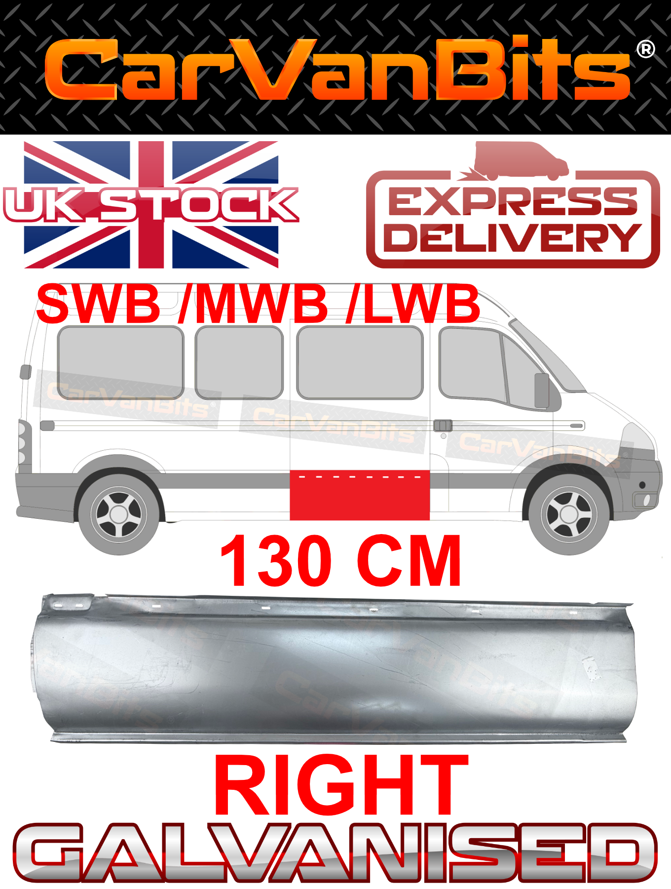 FOR VAUXHALL MOVANO 1998-2010 SIDE BODY REPAIR SILL OUTER RUST PANEL RIGHT