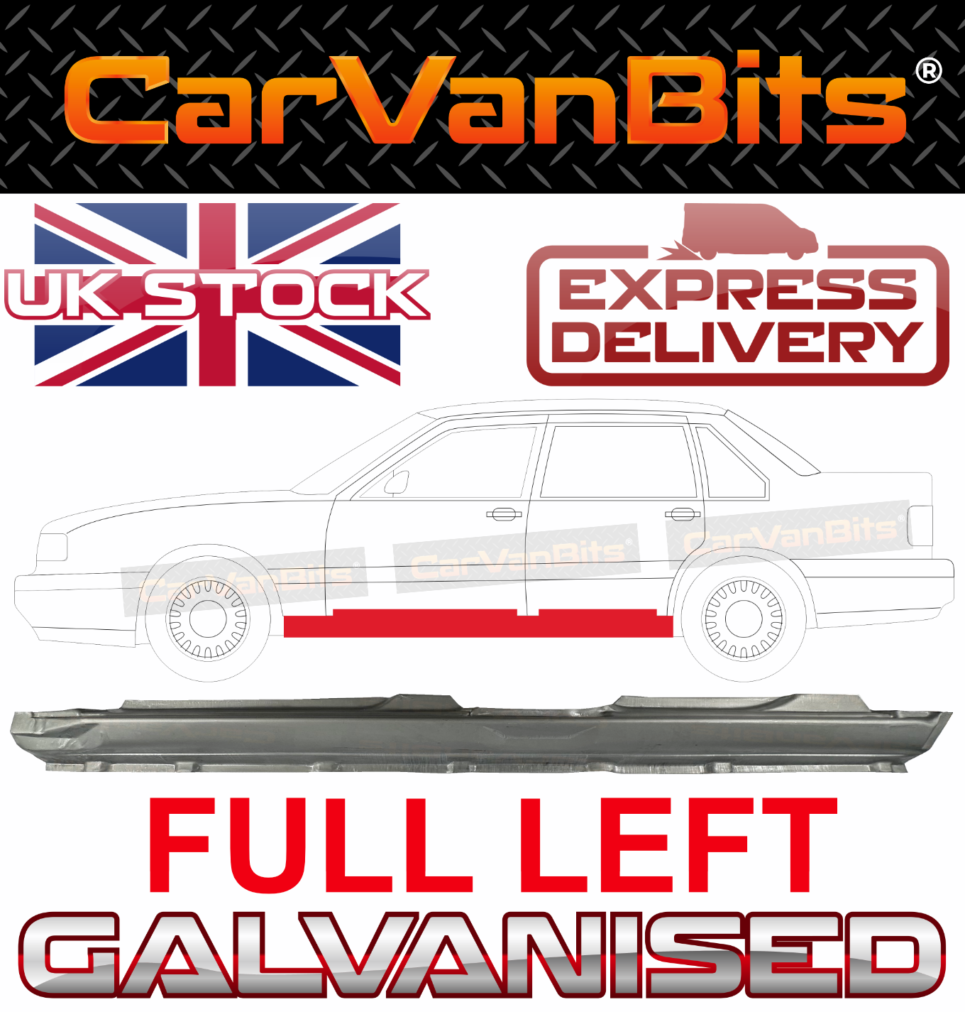 FOR VOLVO S70 C70 96-05 LS LW FULL SILL REPAIR BODY RUST OUTER ROCKER PANEL LEFT