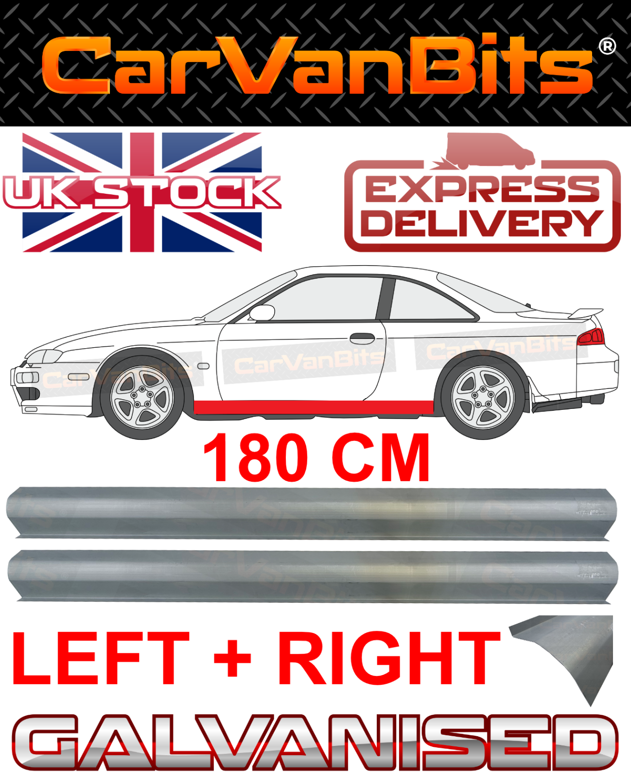 FOR NISSAN SX S14 200SX 240SX 1993-1999 SILL REPAIR BODY RUST OUTER PANEL PAIR