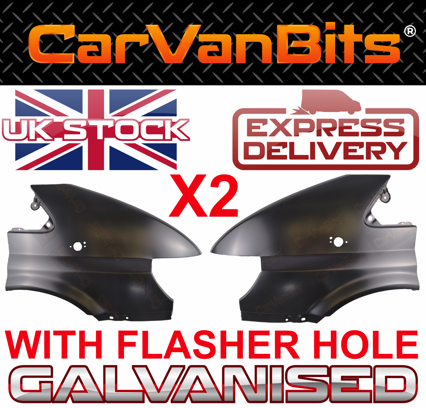 FOR FORD TRANSIT MK6 00-06 FRONT WHEEL ARCH WING FENDER REPAIR PANEL PAIR