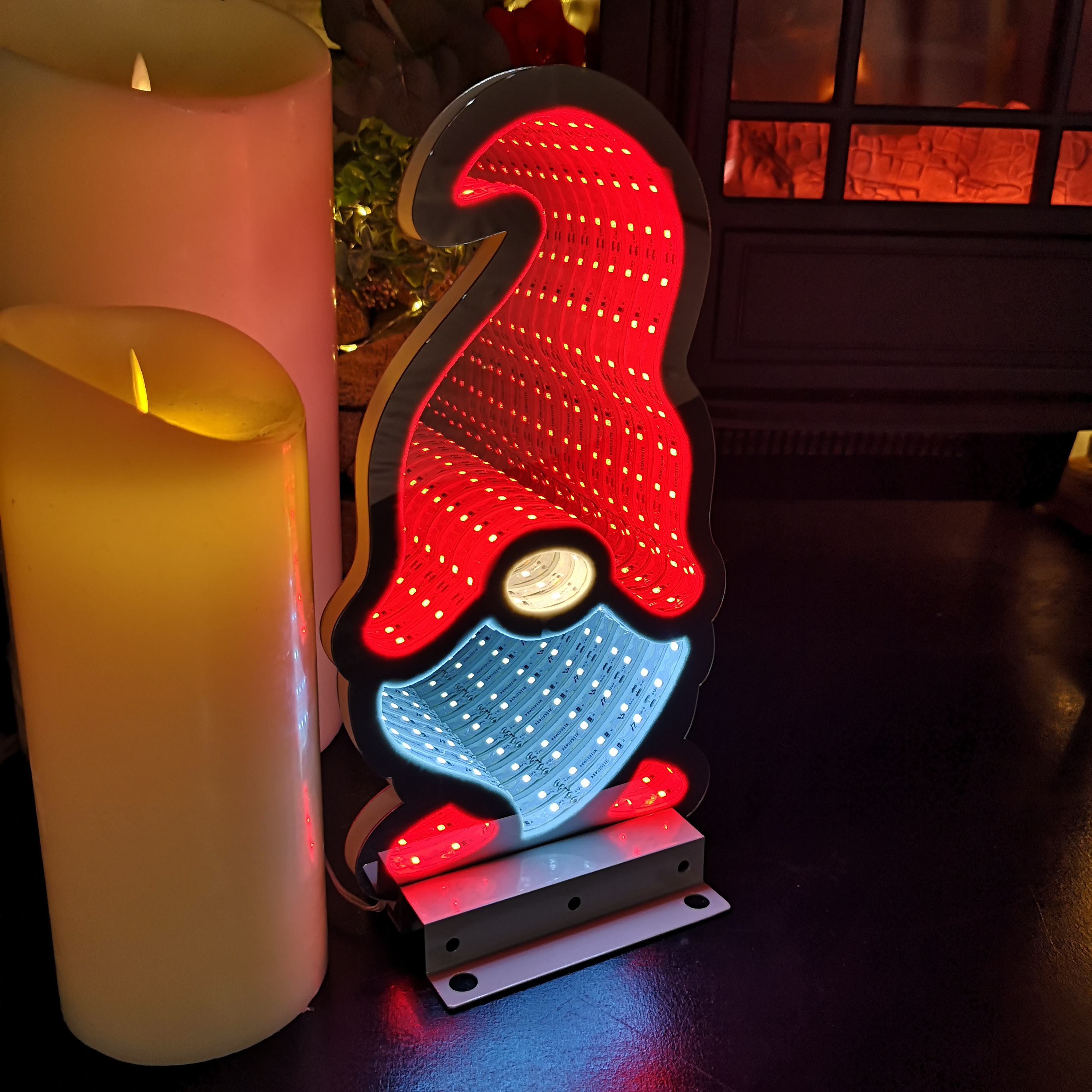 Choice of 32 Designs of LED Light Up Christmas Infinity Light Decorations - Picture 16 of 32