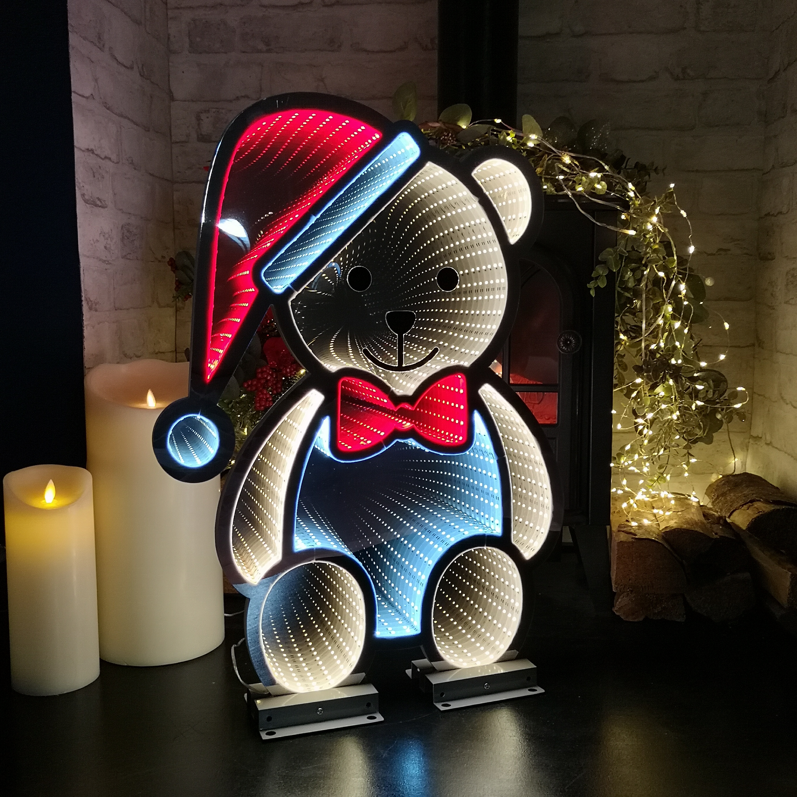 Choice of 32 Designs of LED Light Up Christmas Infinity Light Decorations - Picture 19 of 32