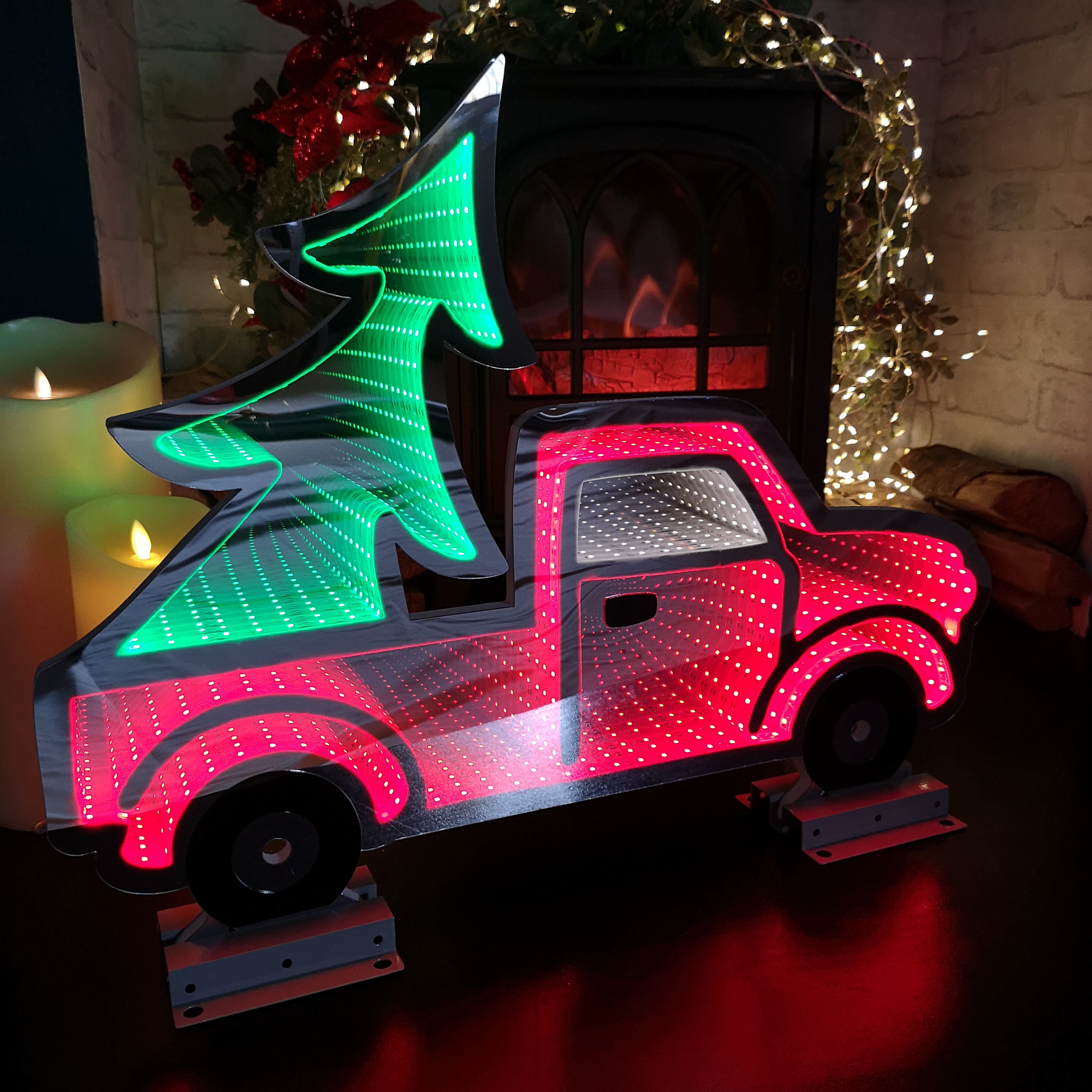 Choice of 32 Designs of LED Light Up Christmas Infinity Light Decorations - Picture 11 of 32