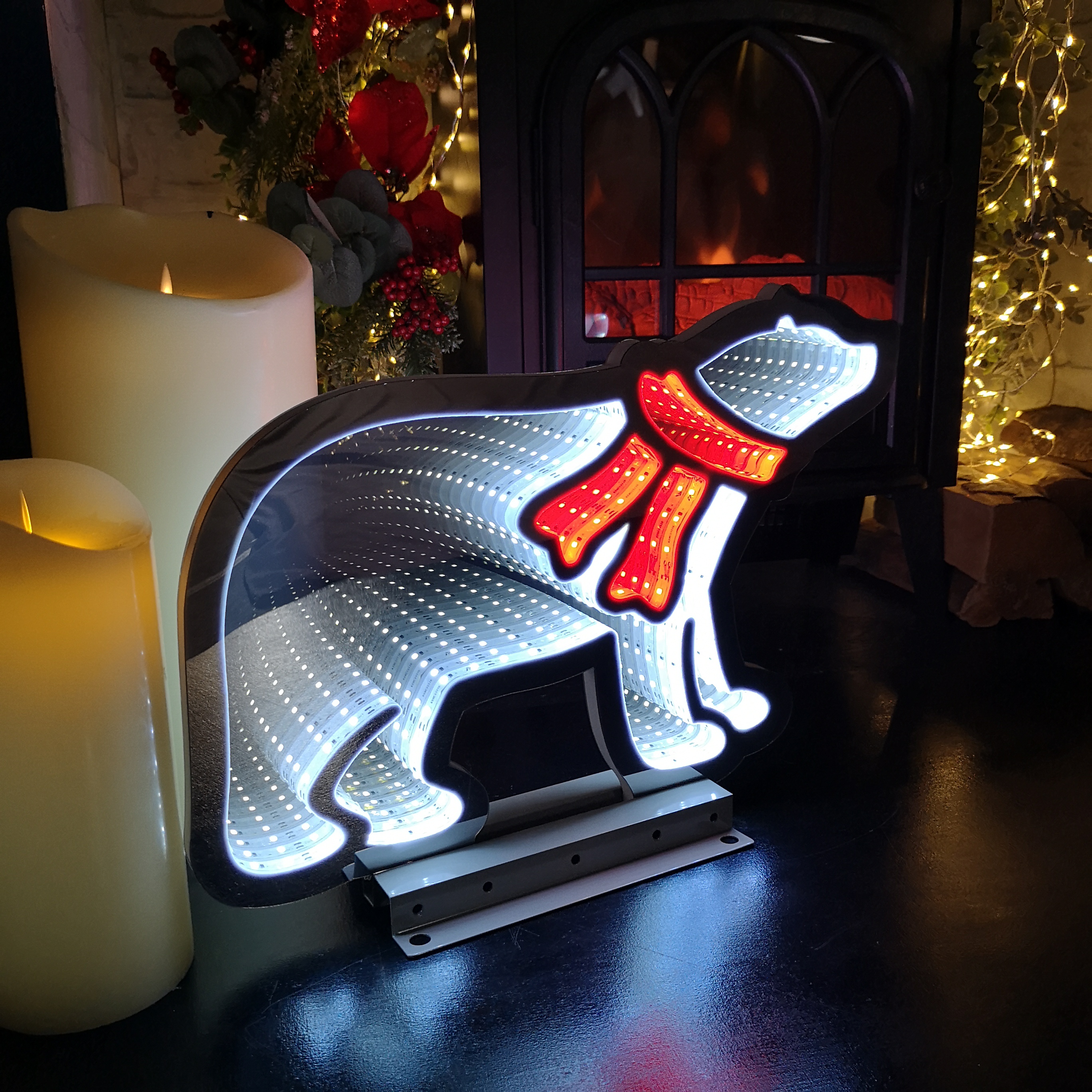 Choice of 32 Designs of LED Light Up Christmas Infinity Light Decorations - Picture 18 of 32