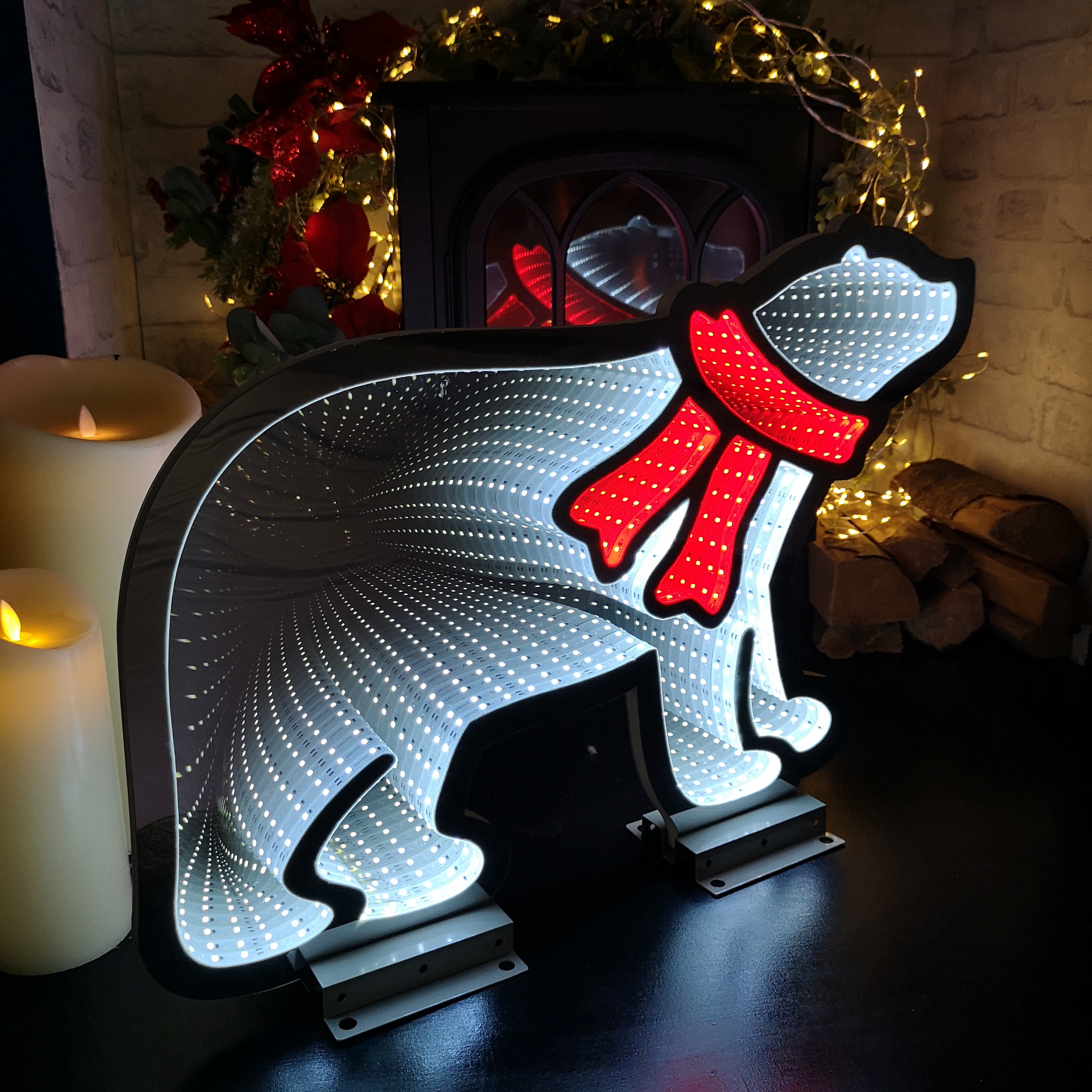 Choice of 32 Designs of LED Light Up Christmas Infinity Light Decorations - Picture 17 of 32