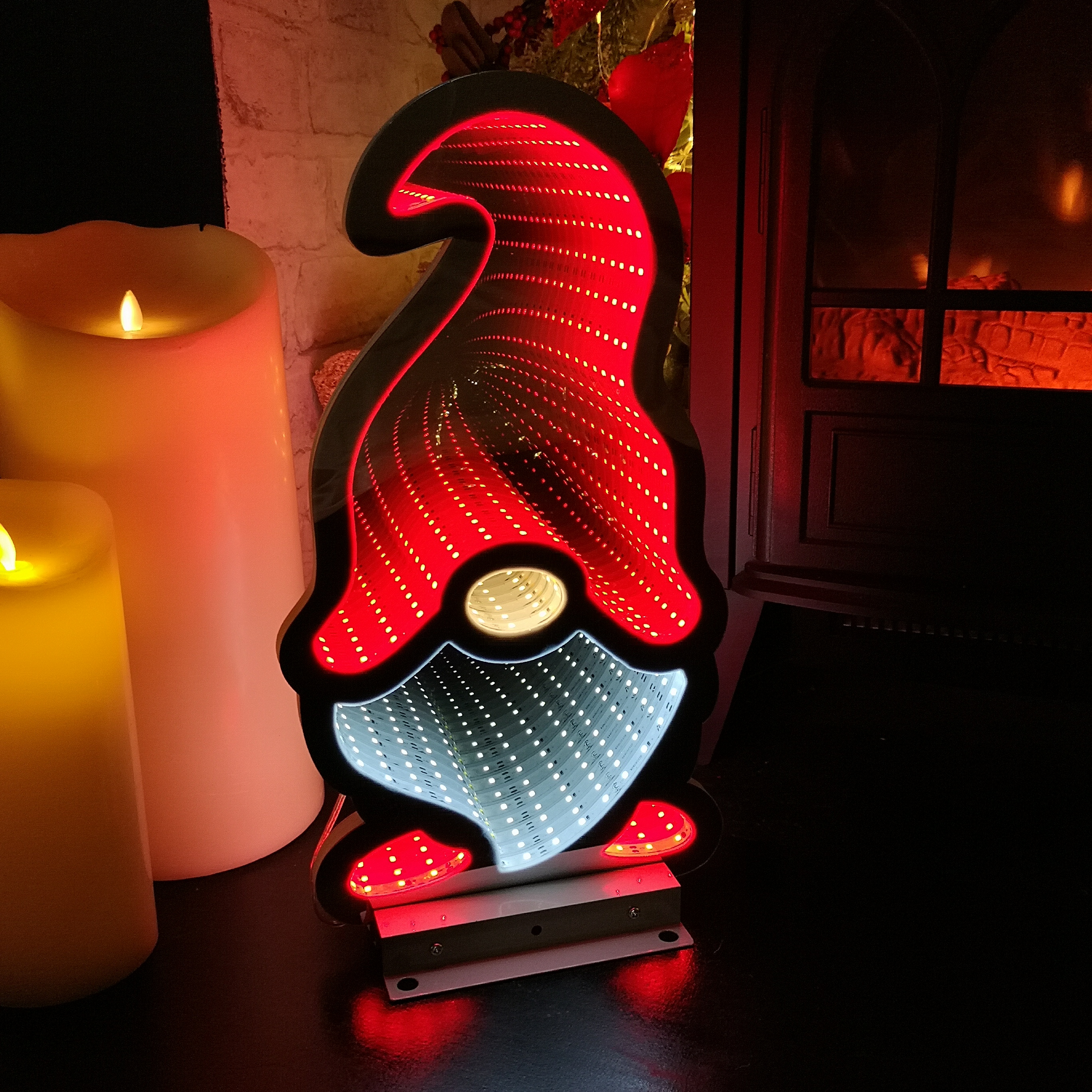 Choice of 32 Designs of LED Light Up Christmas Infinity Light Decorations - Picture 15 of 32