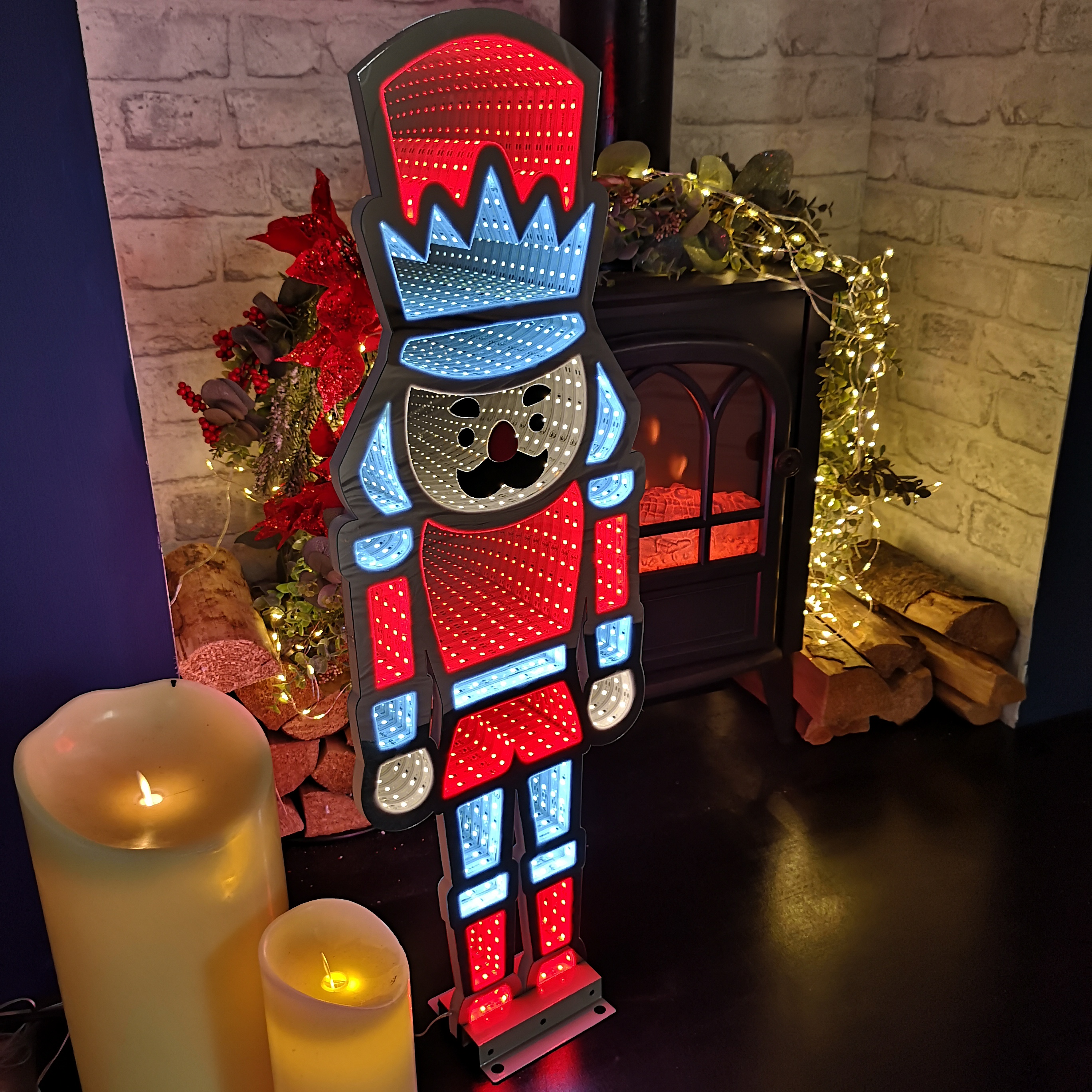 Choice of 32 Designs of LED Light Up Christmas Infinity Light Decorations - Picture 12 of 32
