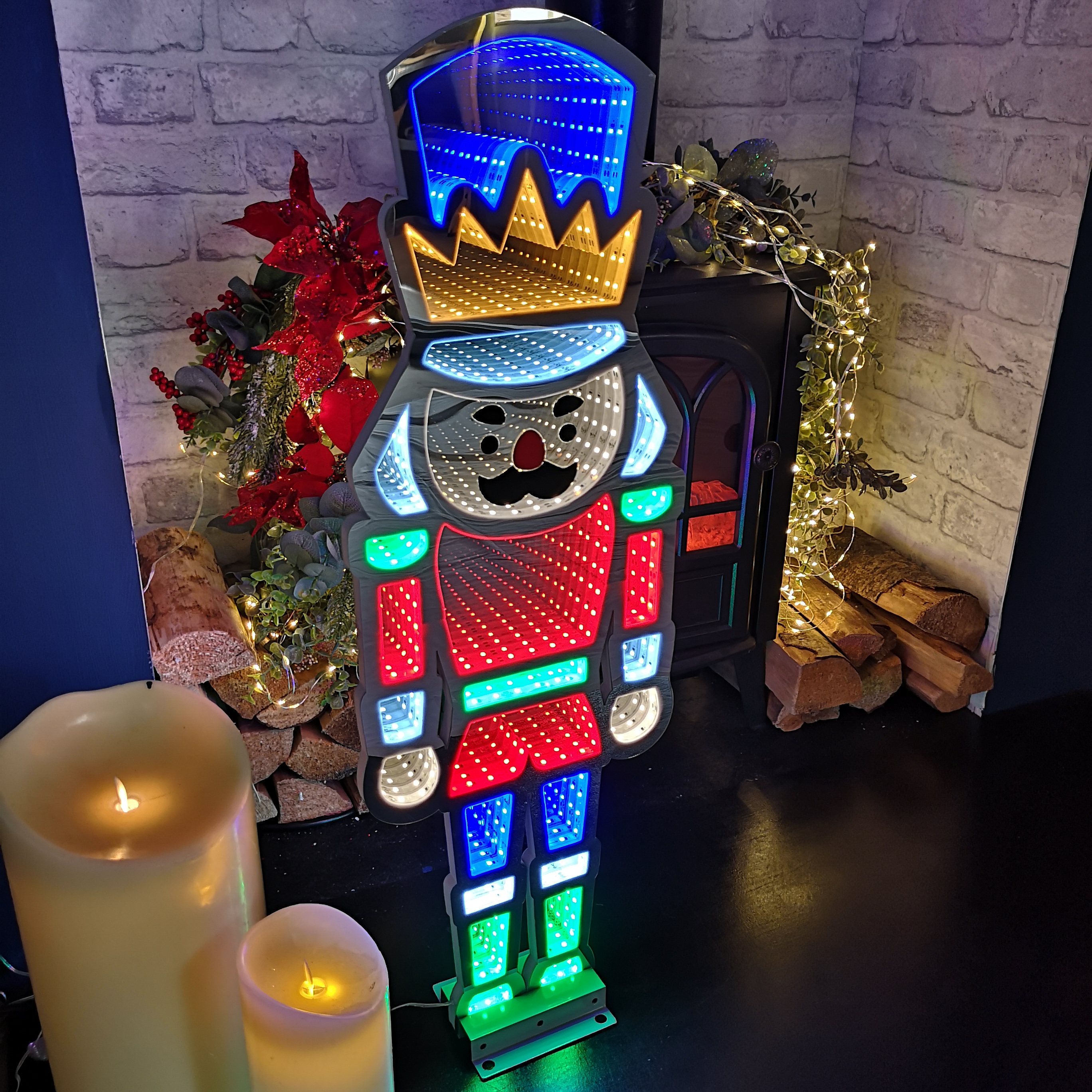 Choice of 32 Designs of LED Light Up Christmas Infinity Light Decorations - Picture 20 of 32