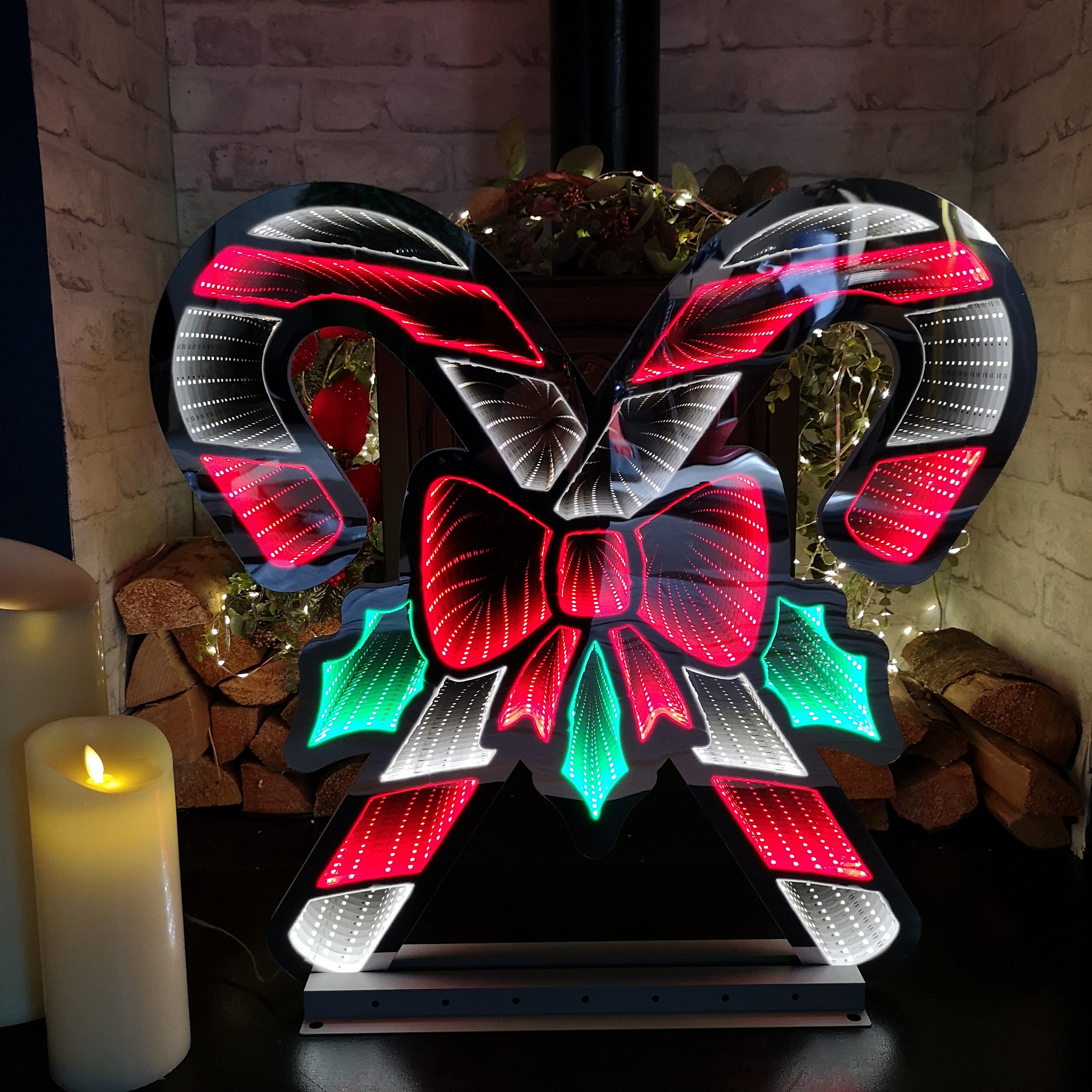 Choice of 32 Designs of LED Light Up Christmas Infinity Light Decorations - Picture 14 of 32