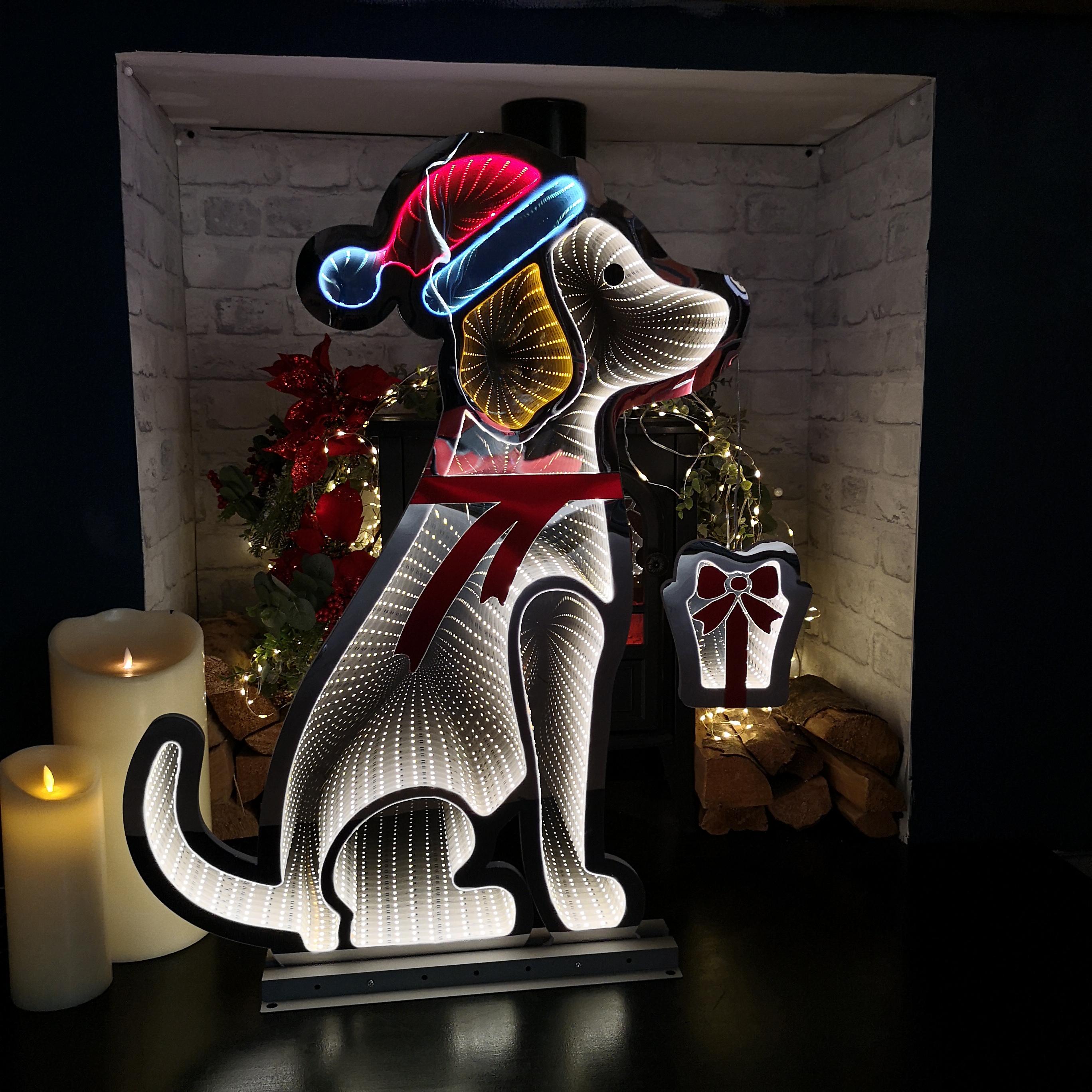 Choice of 32 Designs of LED Light Up Christmas Infinity Light Decorations - Picture 28 of 32