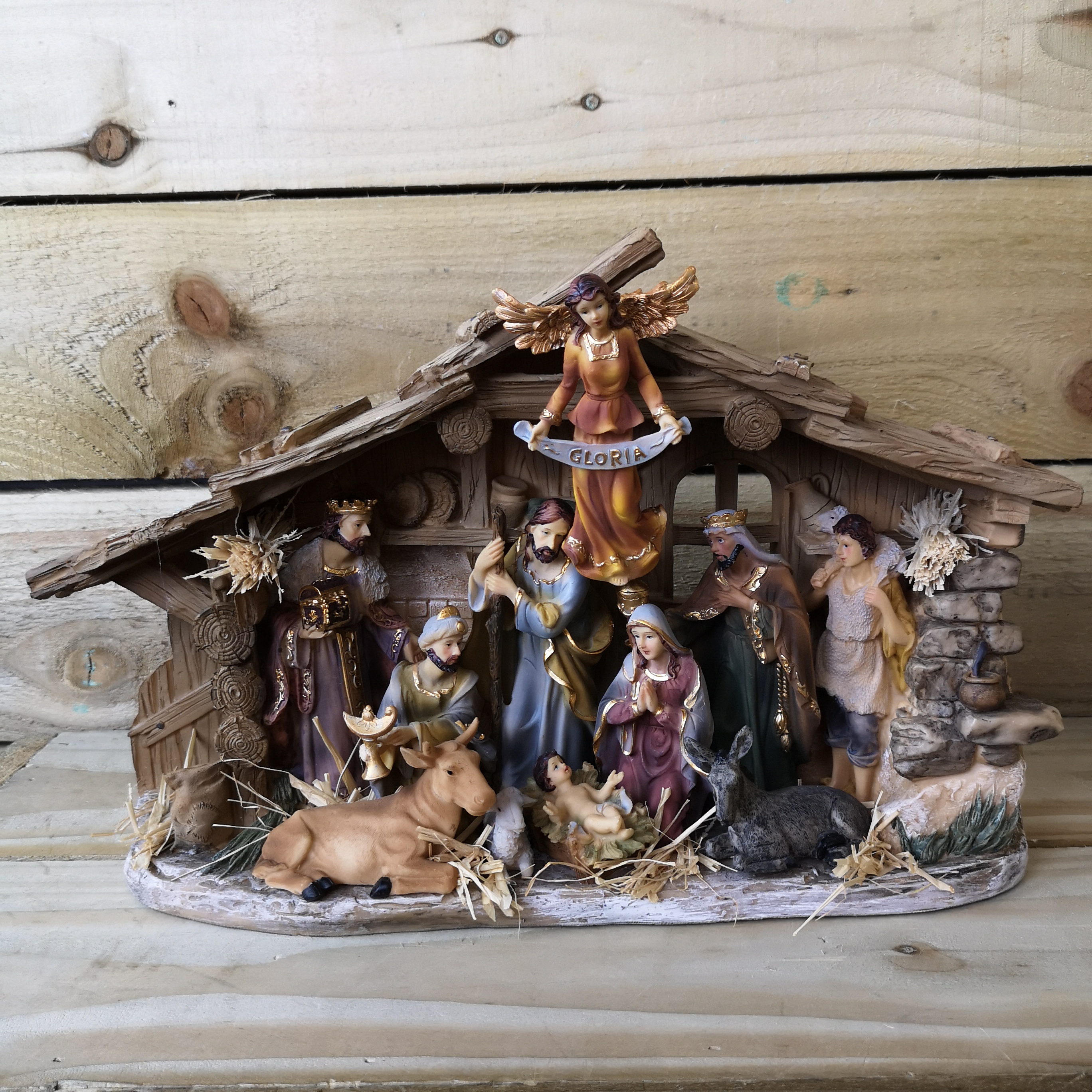 Premier 43cm Wide Christmas Nativity Scene Porcelain 8719152107223