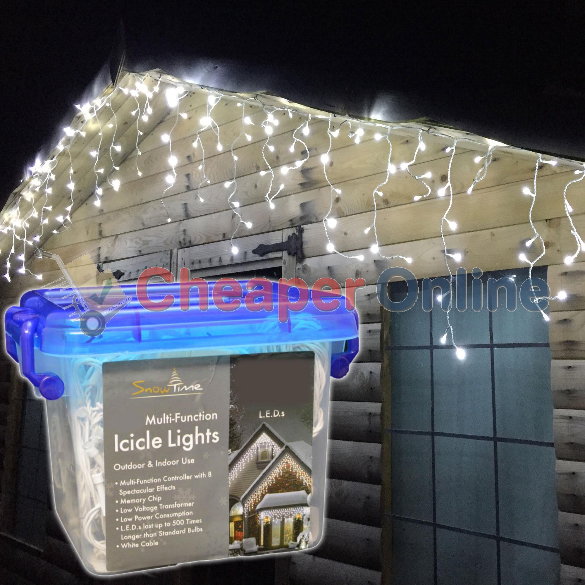 Snowtime Outdoor Led Multi Function Icicle Lights In Snowtime Outdoor Led Multi Function Icicle Lights