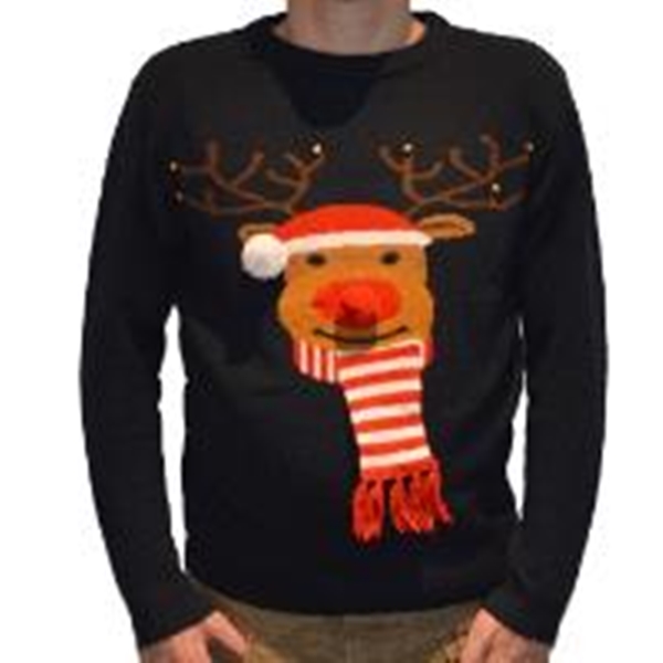 M L XL or XXL Winter Festive 3D Knitted Christmas Jumper in S