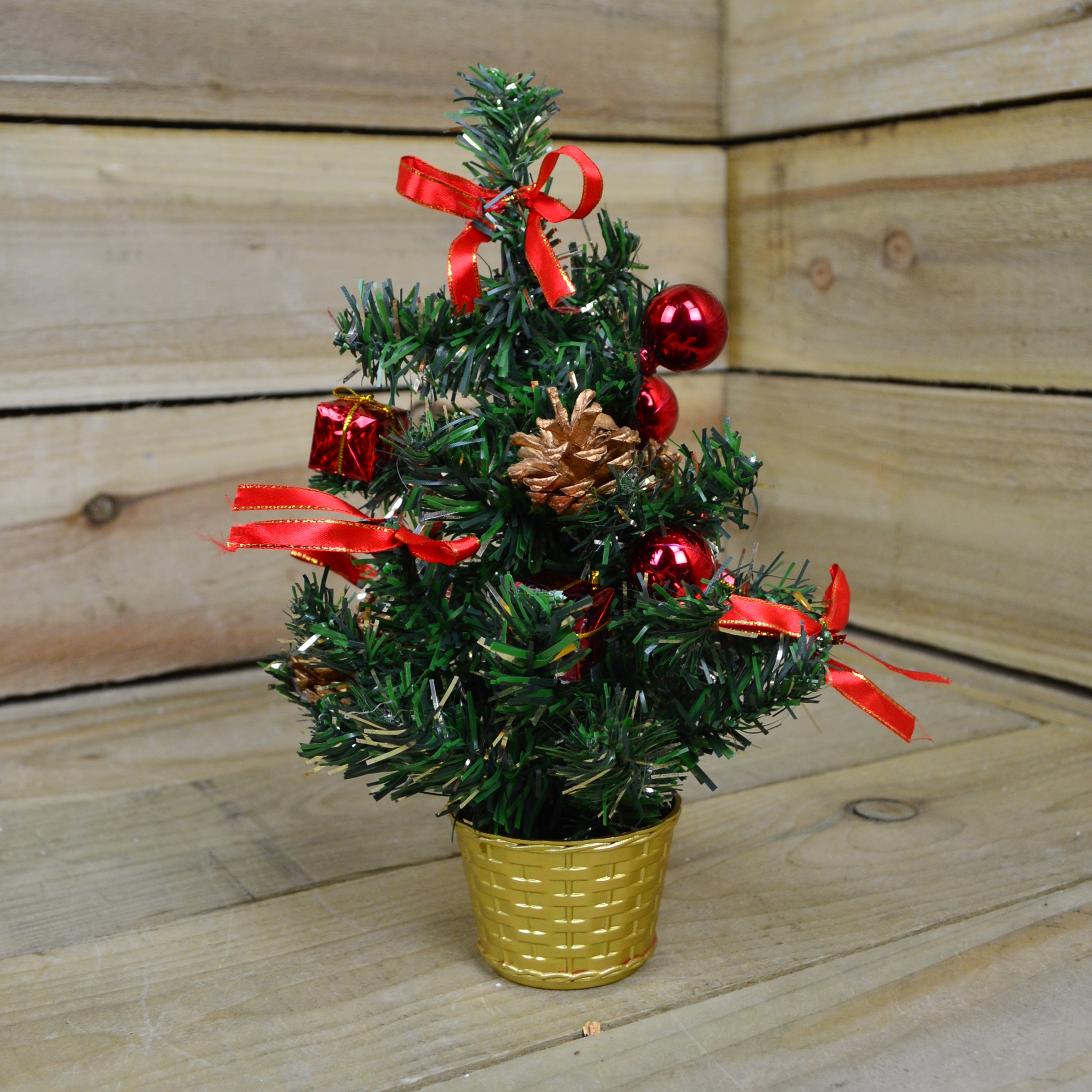 Premier 30Cm Red Dressed Mini Desk Top Christmas Tree Premier 30Cm Red Dressed Mini Desk Top Christmas Tree